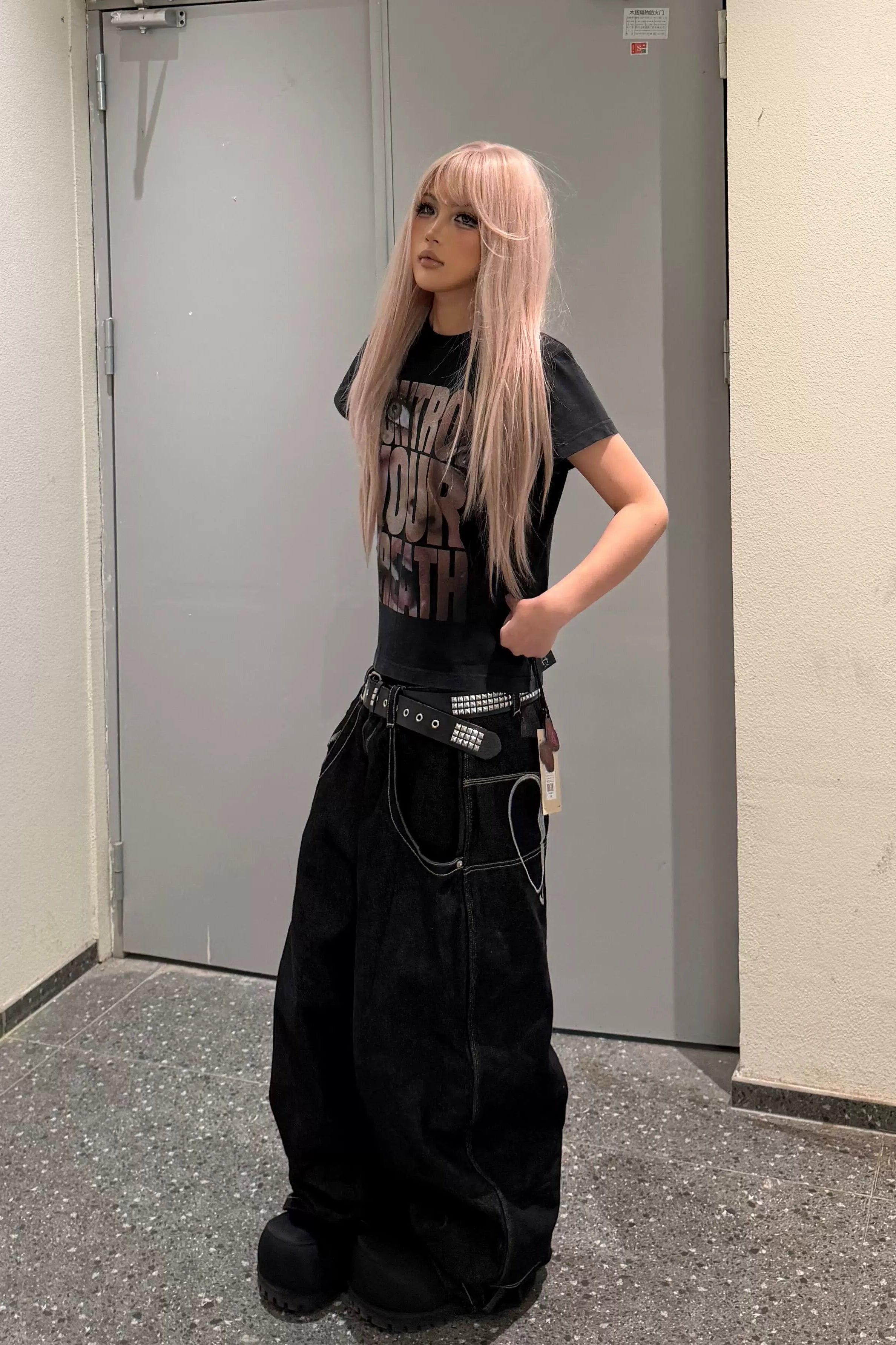 ビッグレタリングTシャツ NA10573