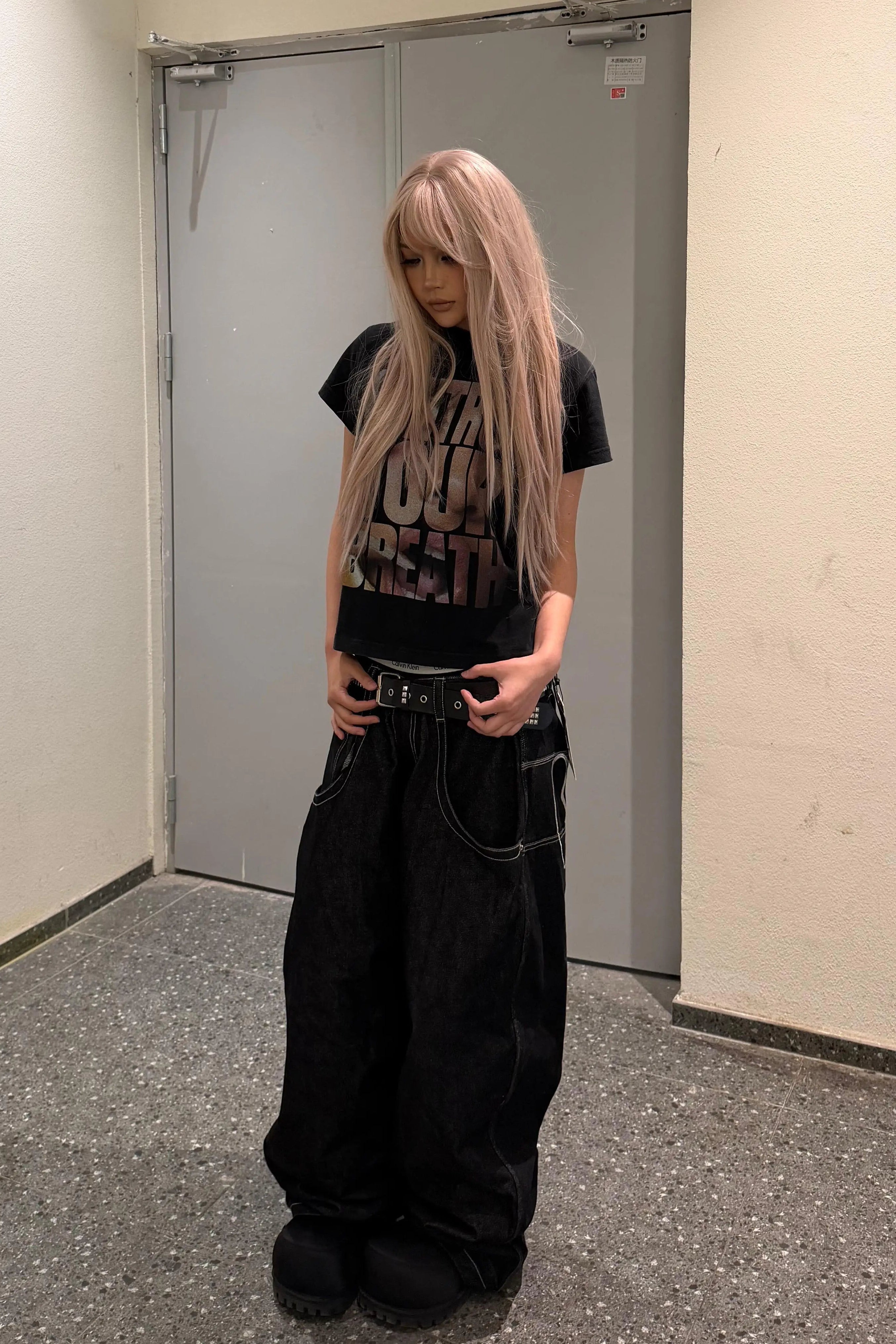 ビッグレタリングTシャツ NA10573