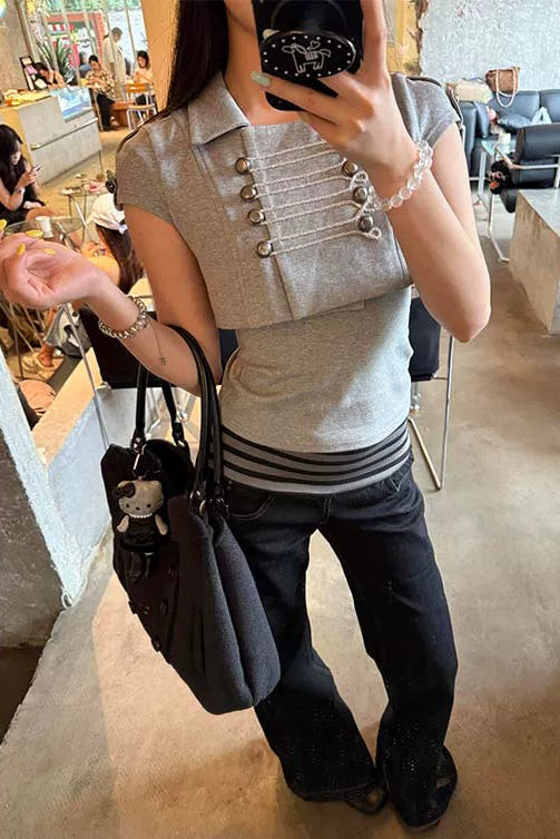 ナポレオンデザインスリムトップス NA10575