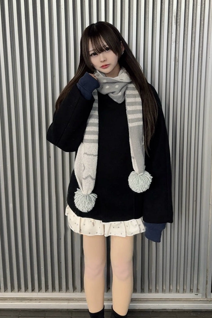 パターンミックスデザインマフラー NA10385