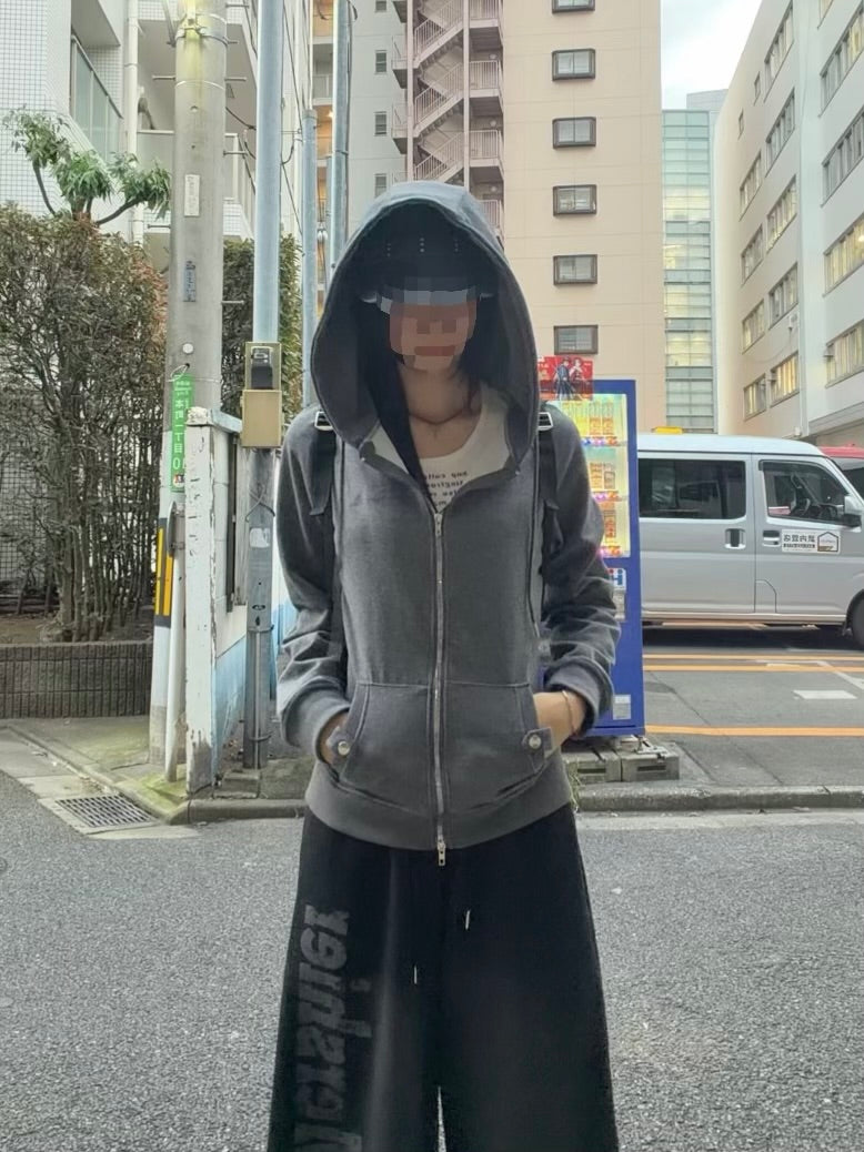 スリムフィットダブルジップスウェットパーカー NA11034