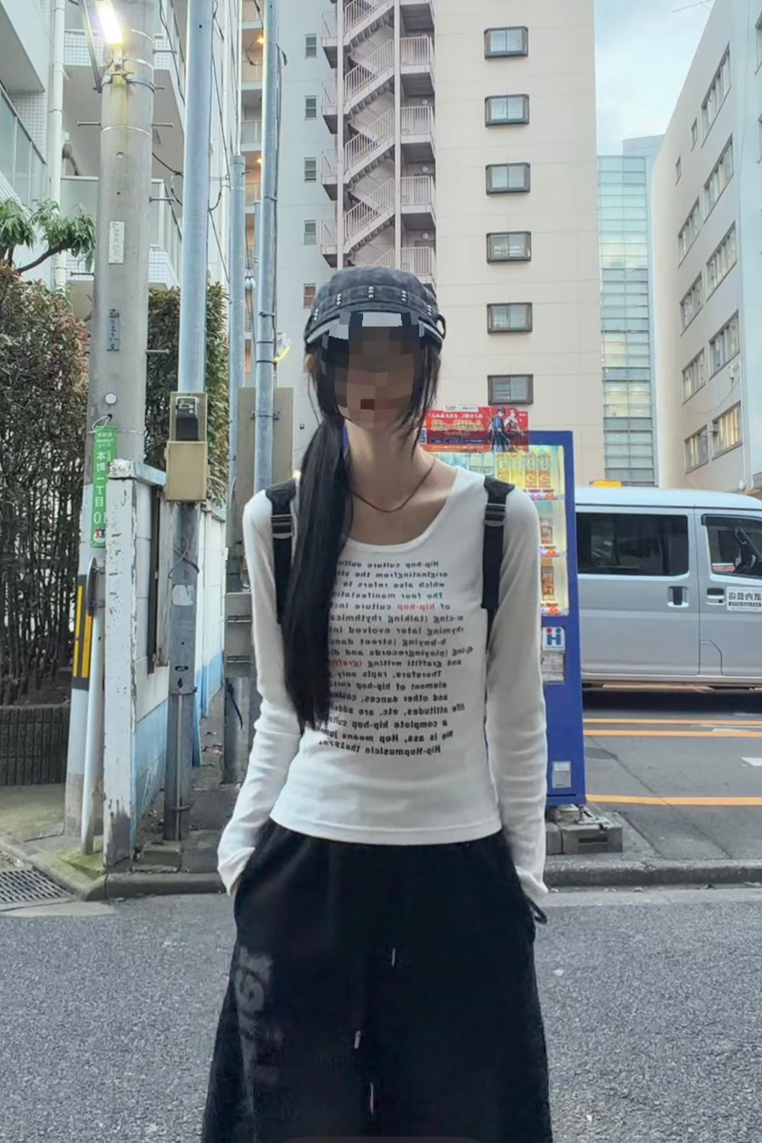 フロントロゴレタリングリブカットソー NA11041
