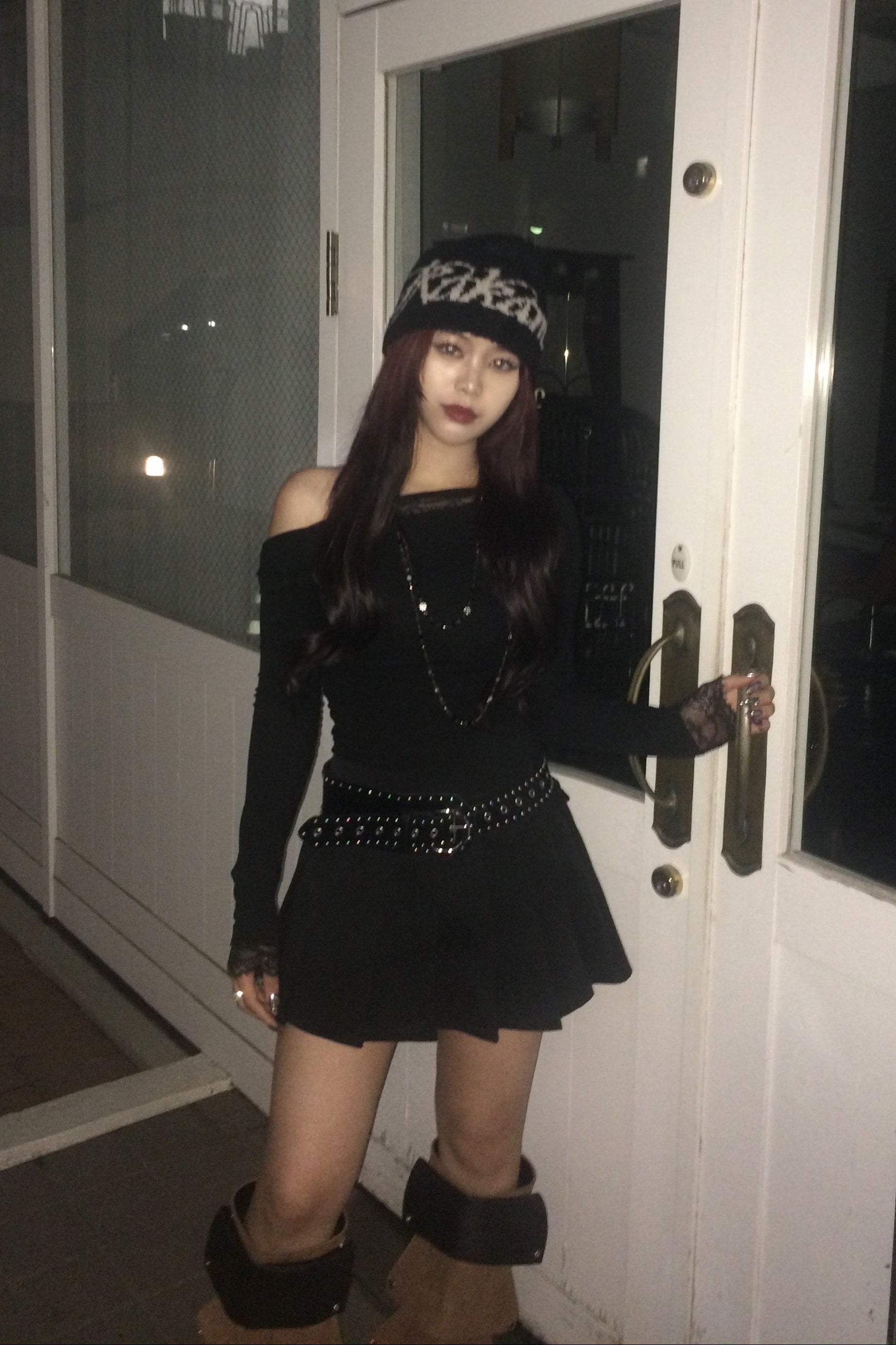 ワンショルダーレーストップス NA10165