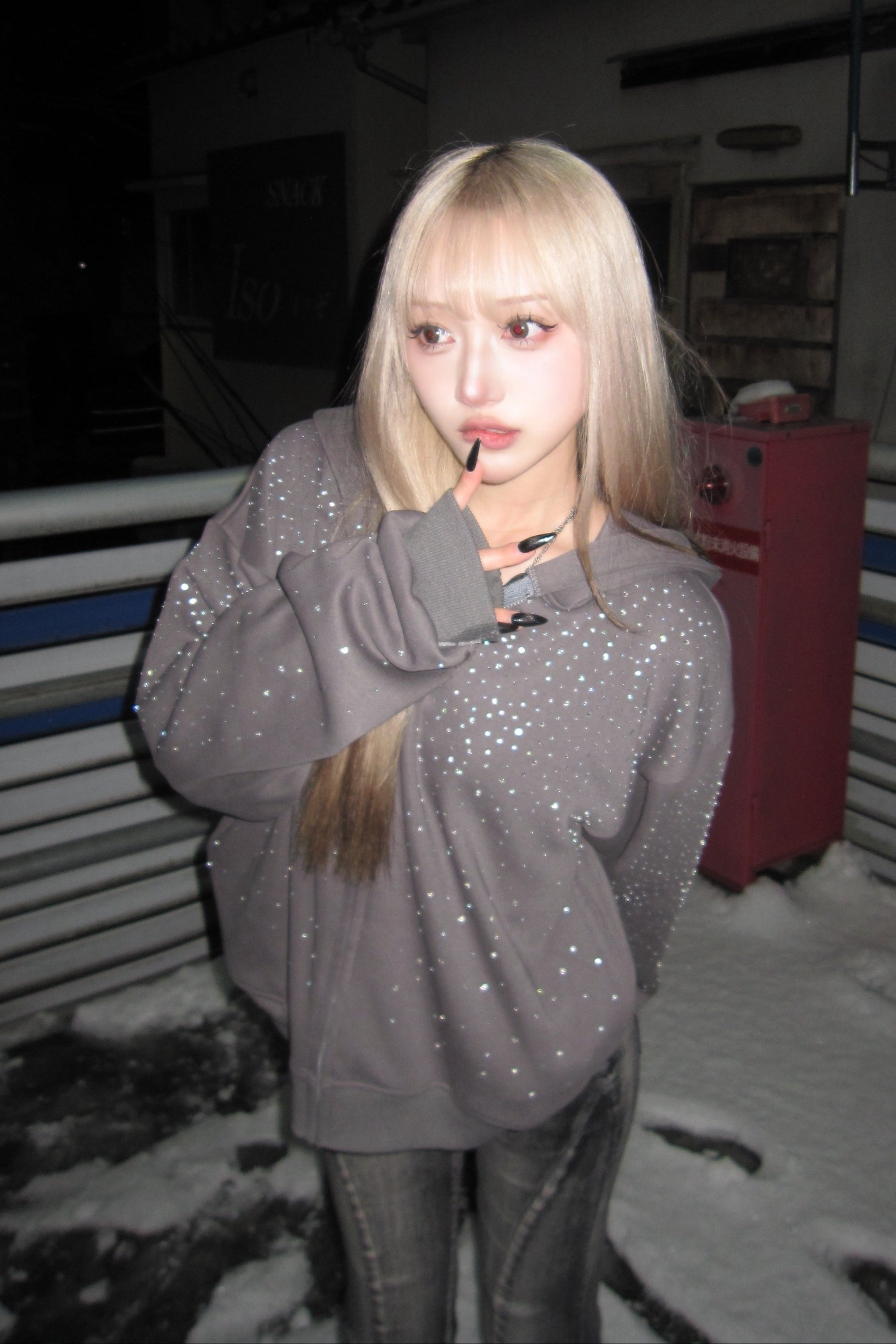 キラキラビジューパーカー NA10393