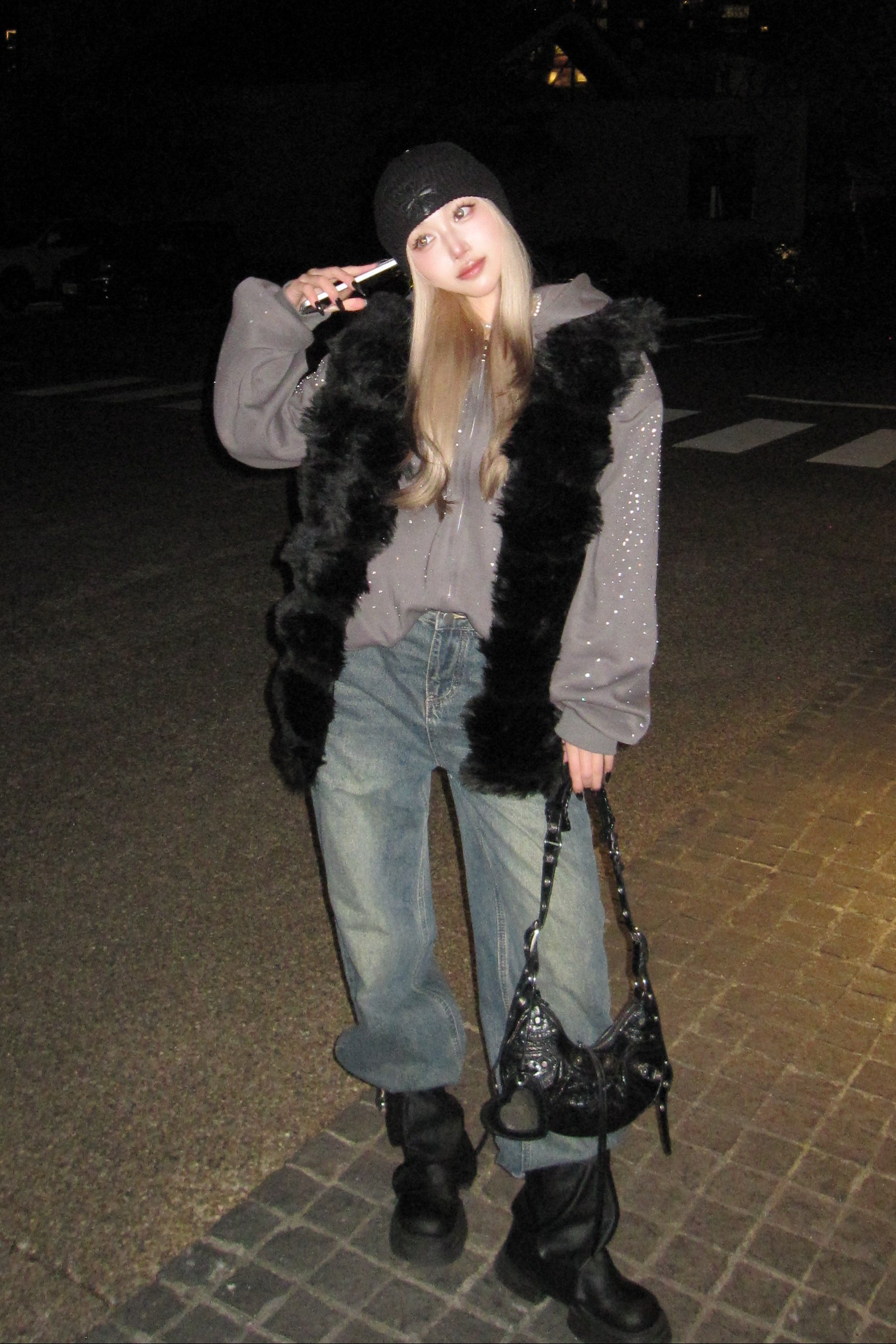 モコモコファーベスト NA10398