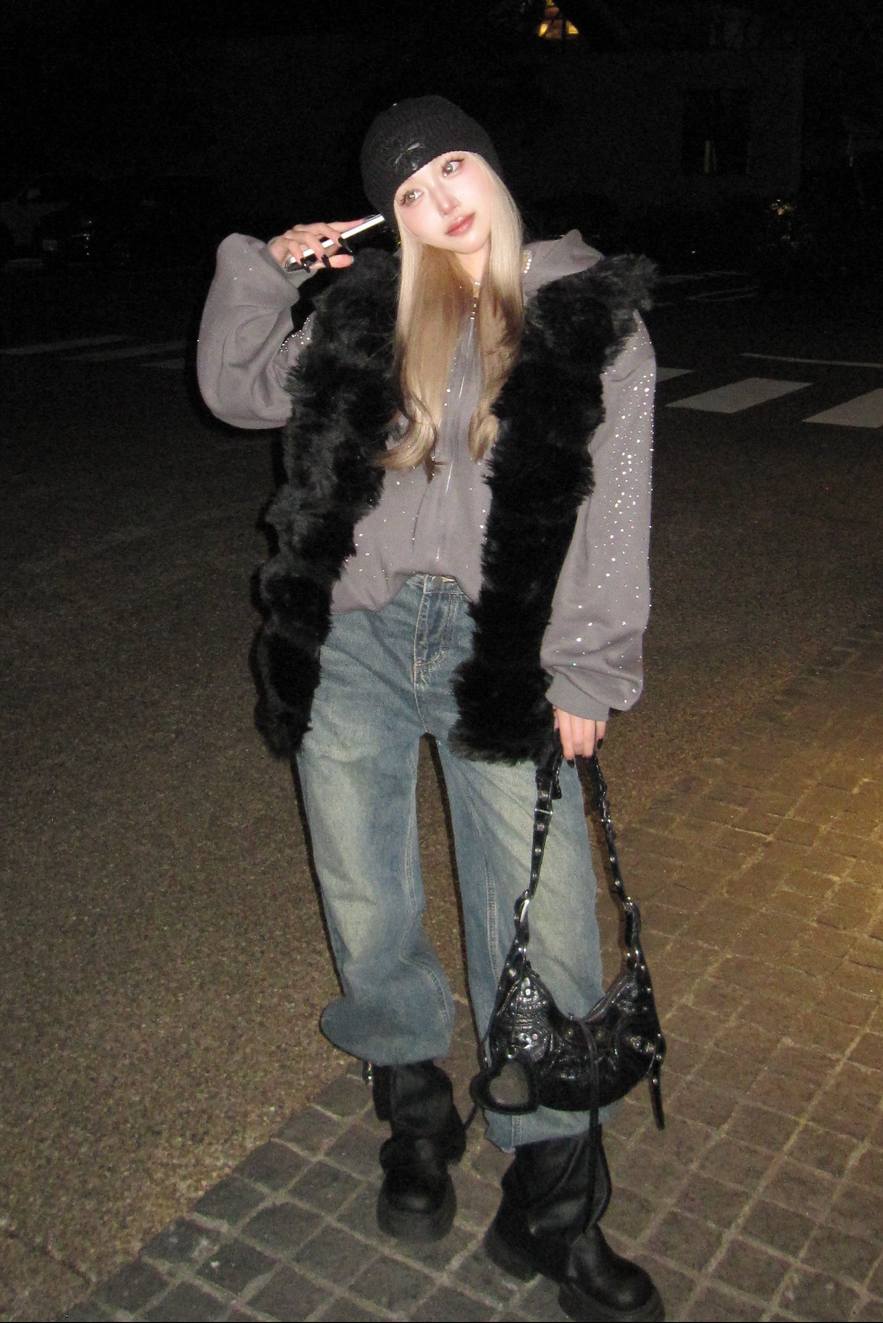 モコモコファーベスト NA10398