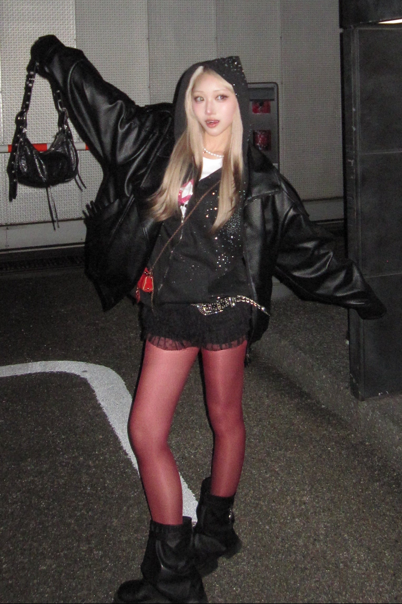 オーバーサイズビジューパーカー NA10394