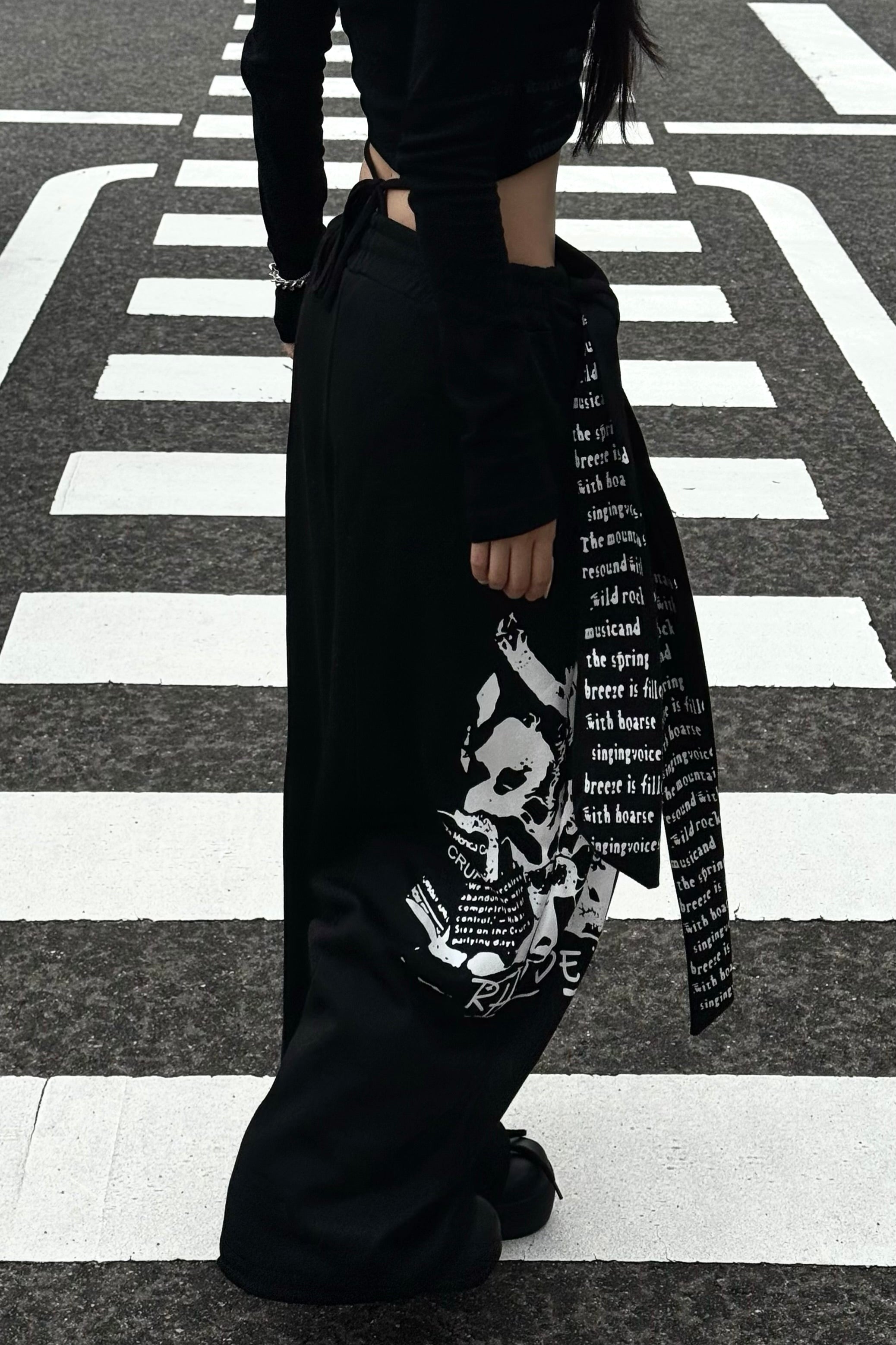ウェストラップロゴスウェットパンツ NA10853