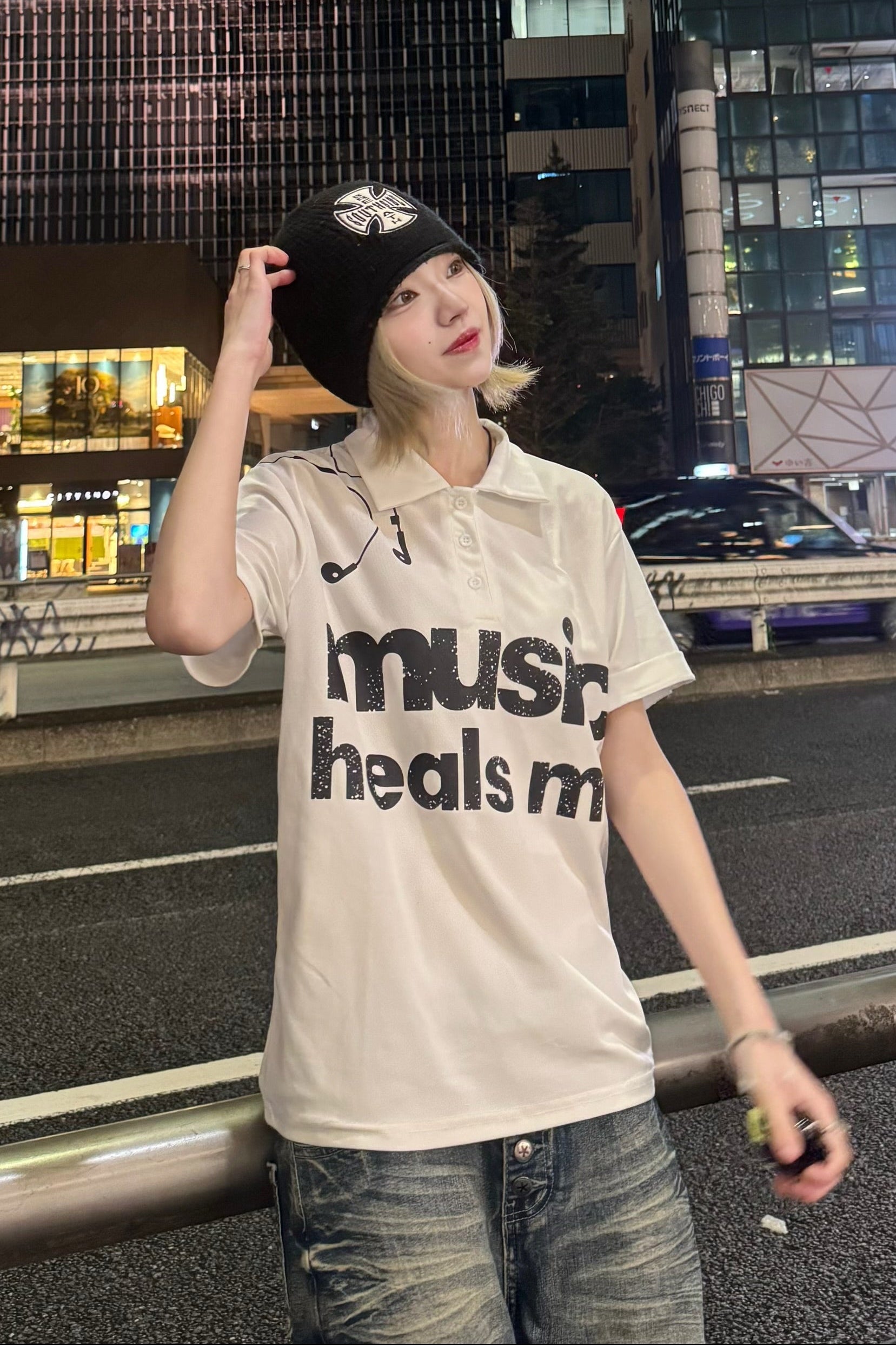 グラフィックポロTシャツ NA10568