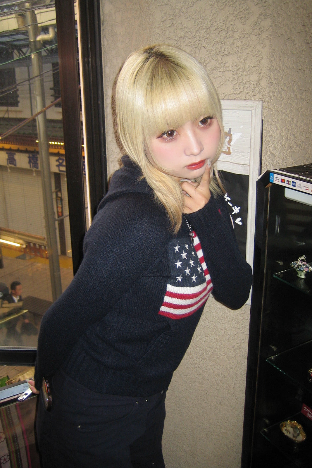 フラッグクロップドニット NA10080