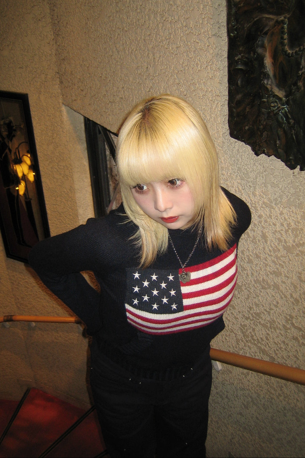 フラッグクロップドニット NA10080