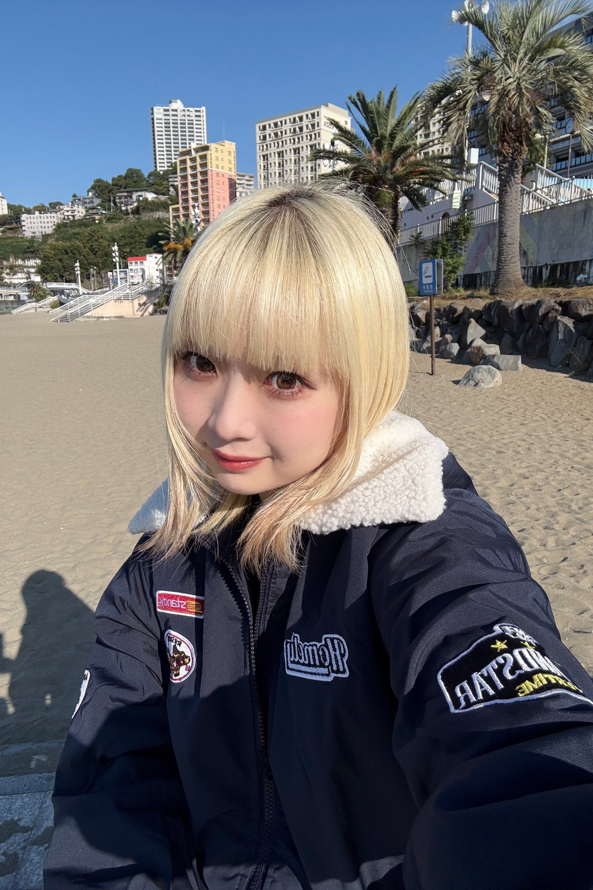 ワッペンボアジャケット NA10083