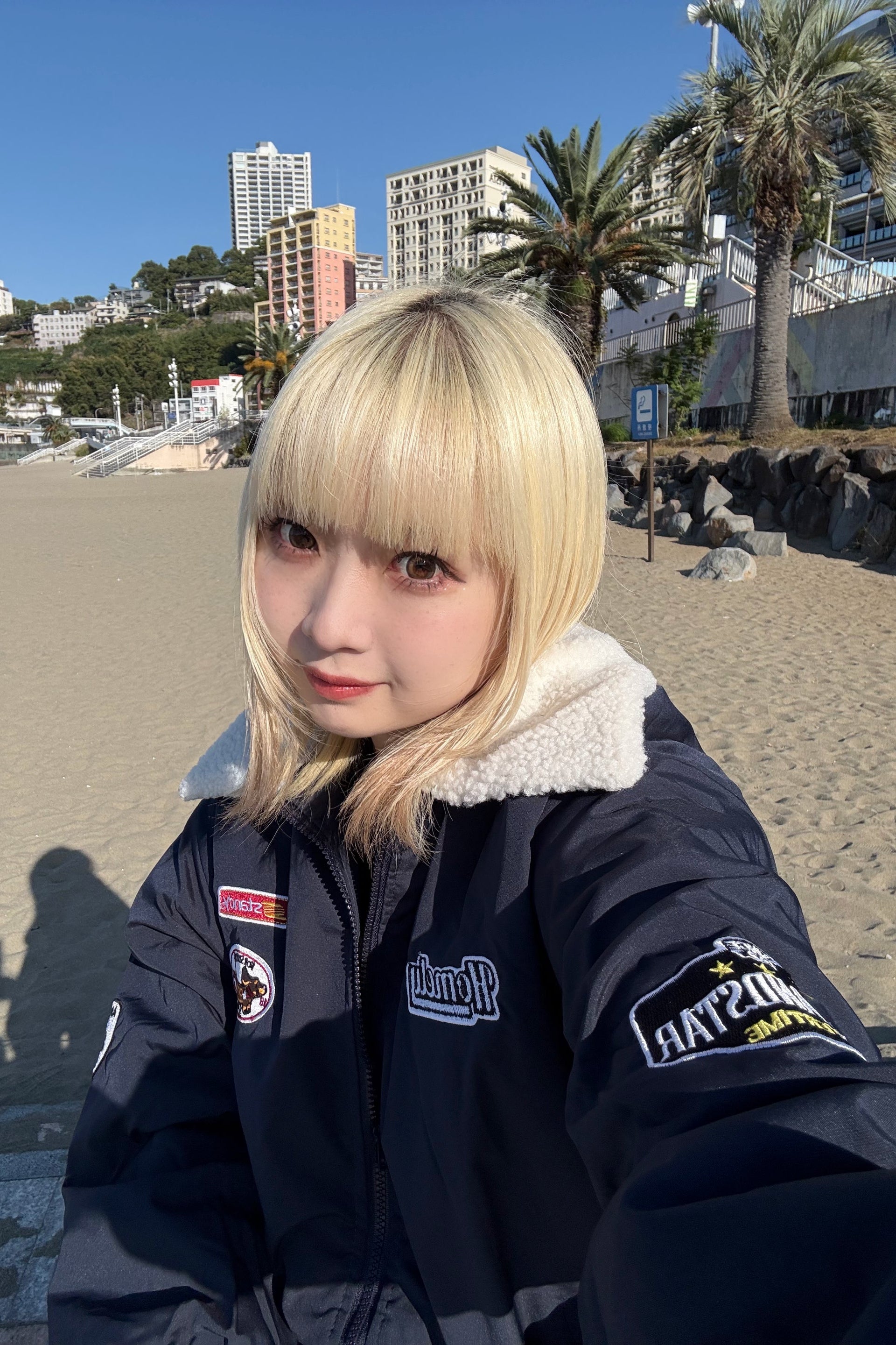 ワッペンボアジャケット NA10083