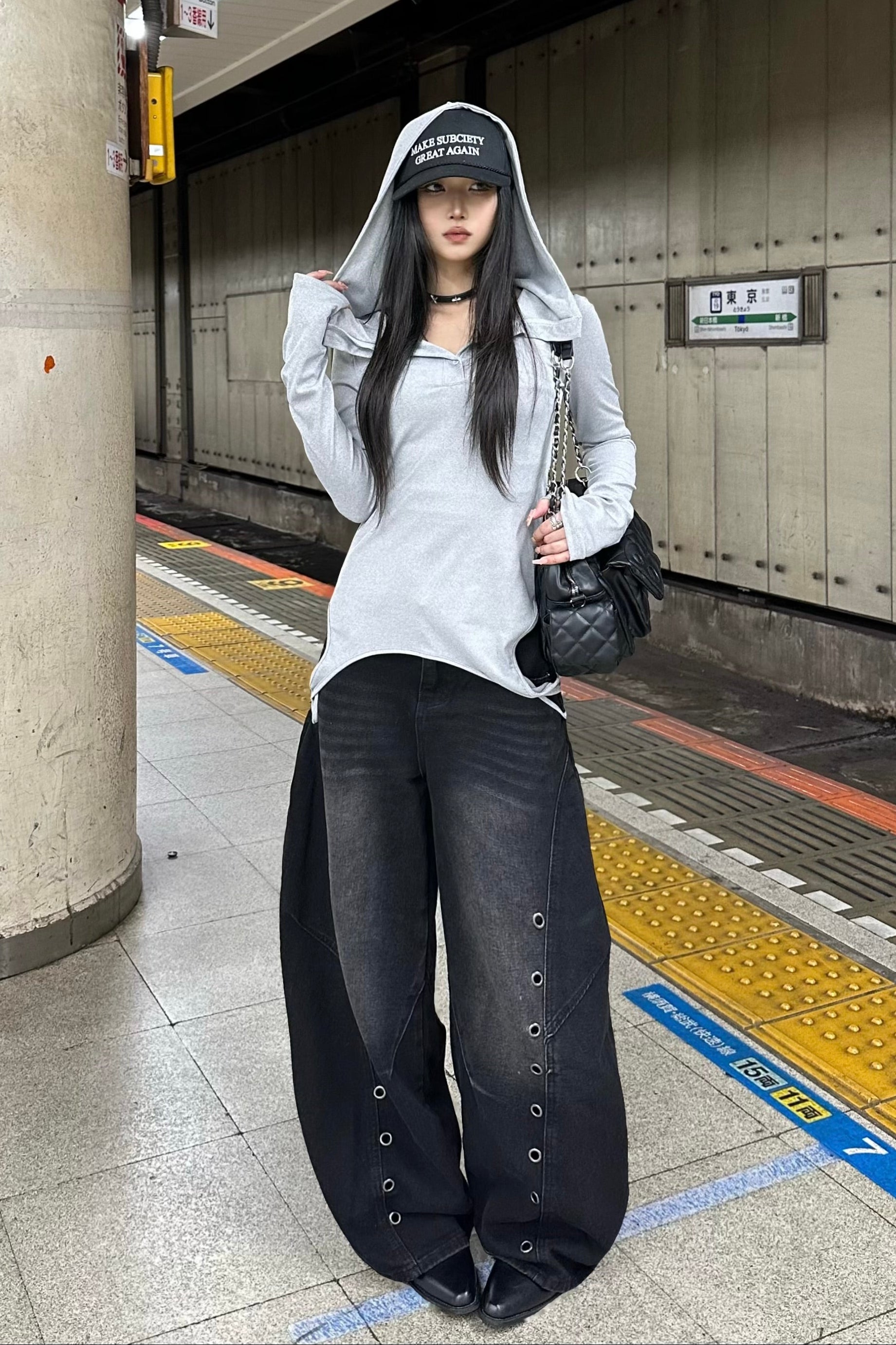 シルバーサークルワイドパンツ NA10433