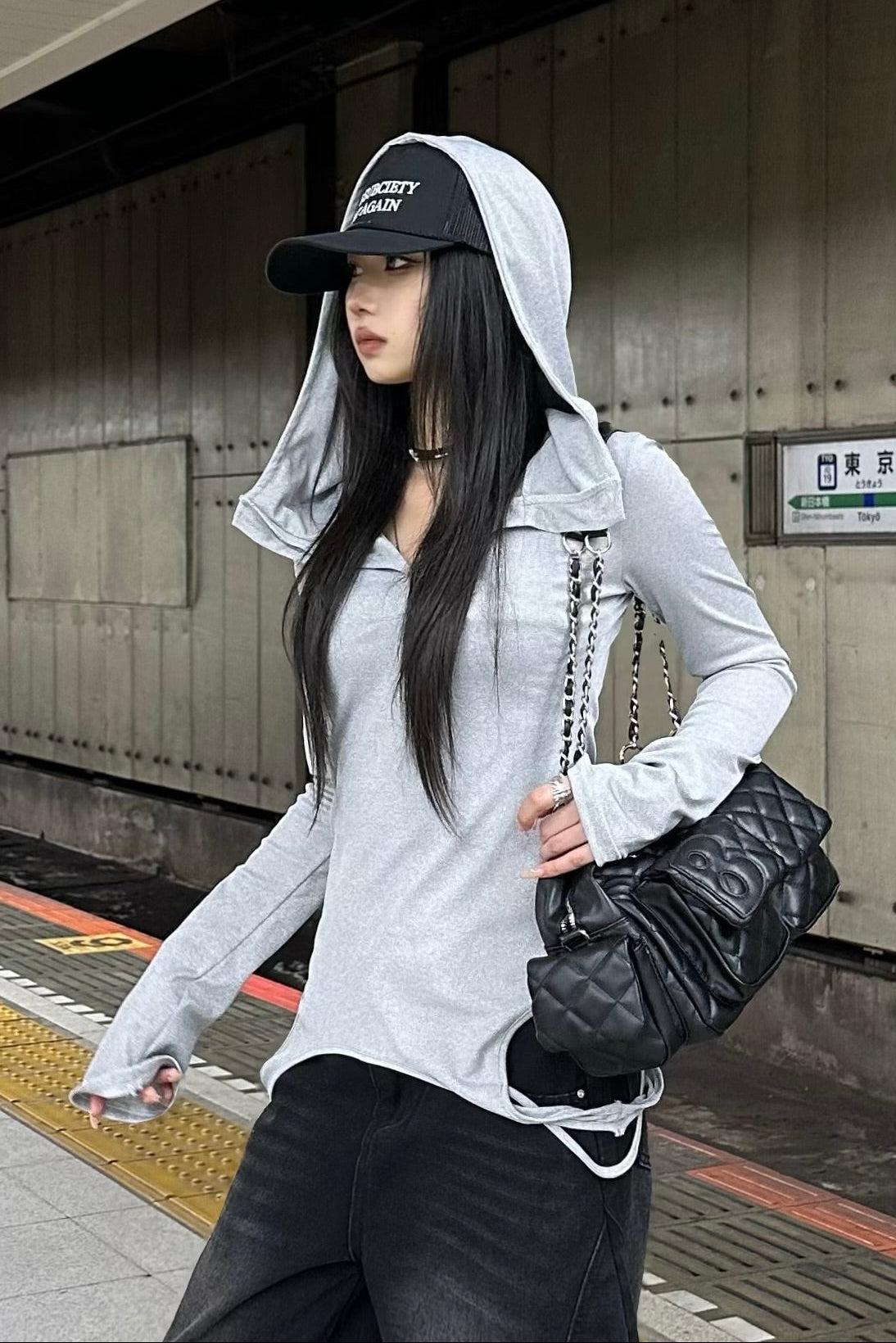 サイドカットフードトップス NA10441