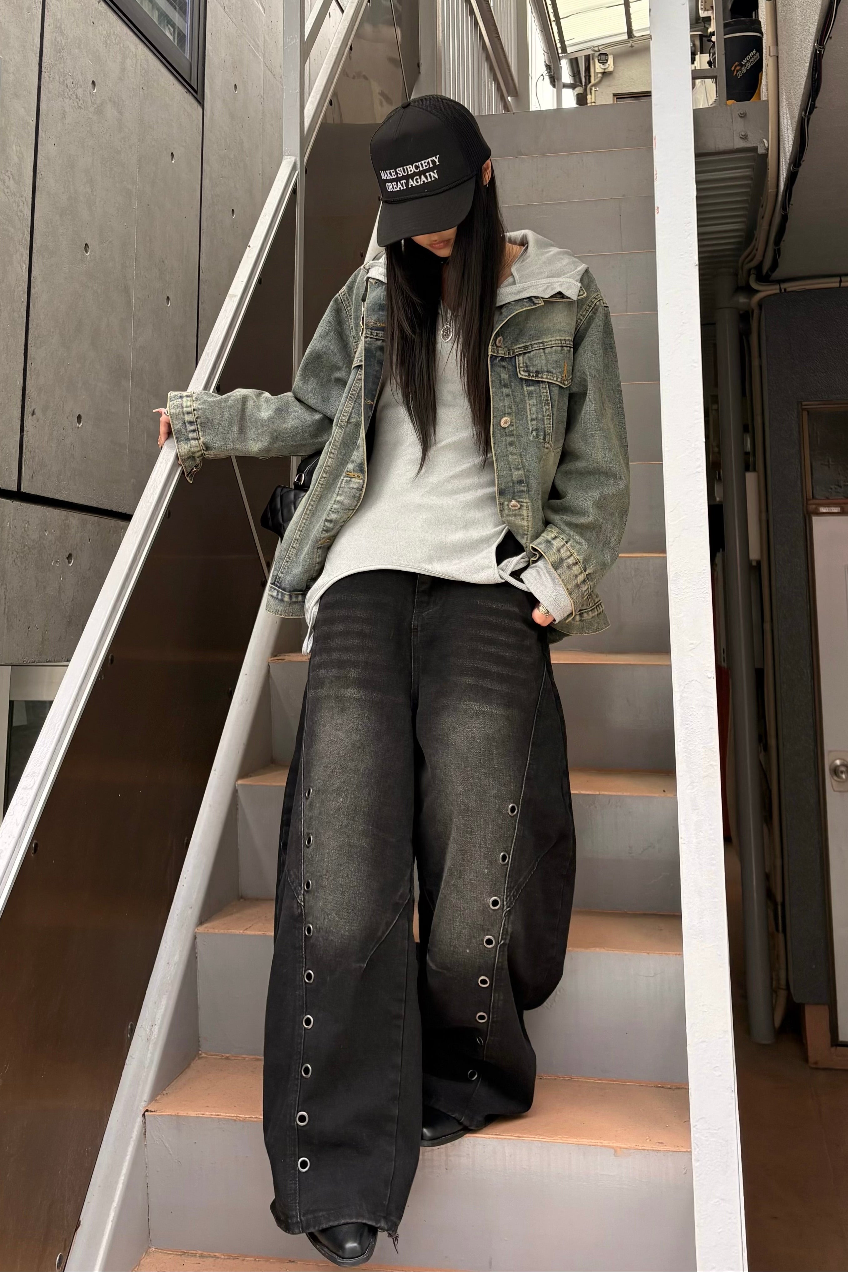 シルバーサークルワイドパンツ NA10433