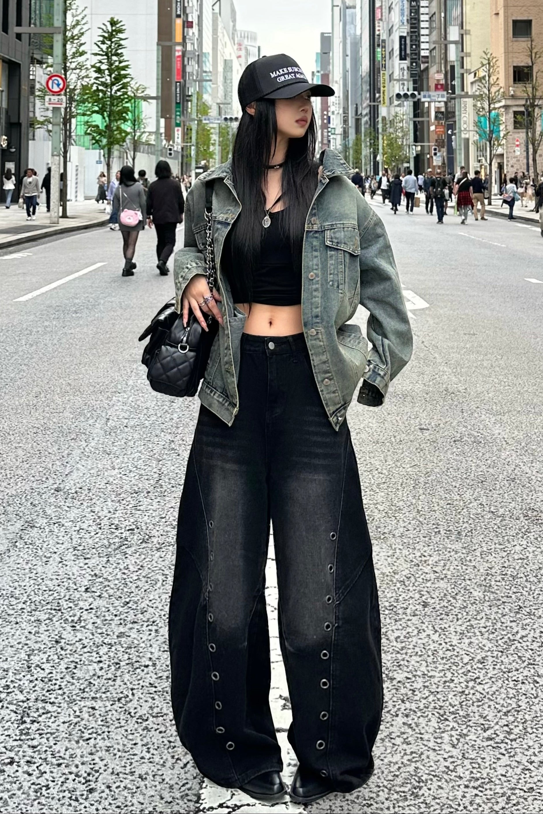 シルバーサークルワイドパンツ NA10433