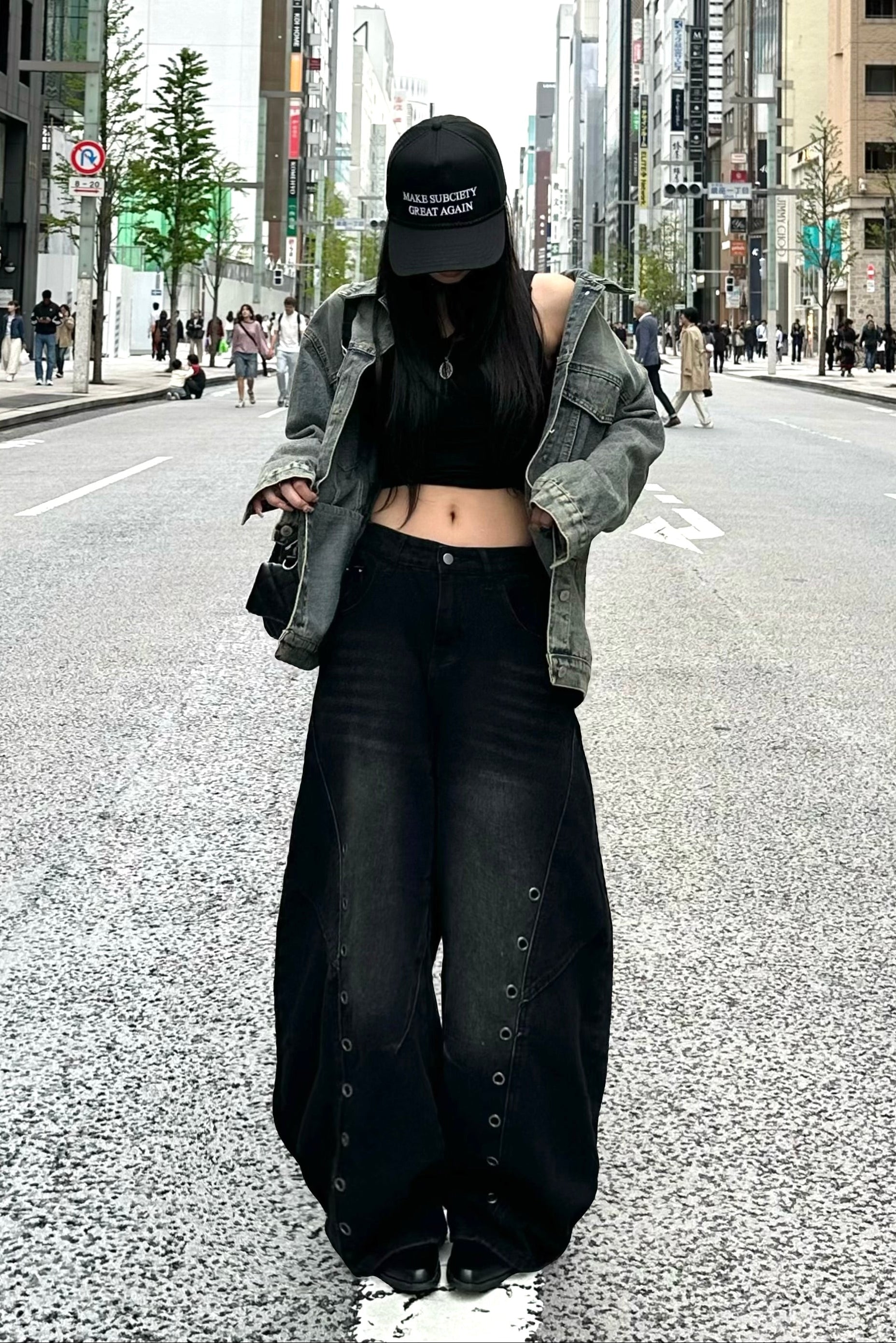 シルバーサークルワイドパンツ NA10433