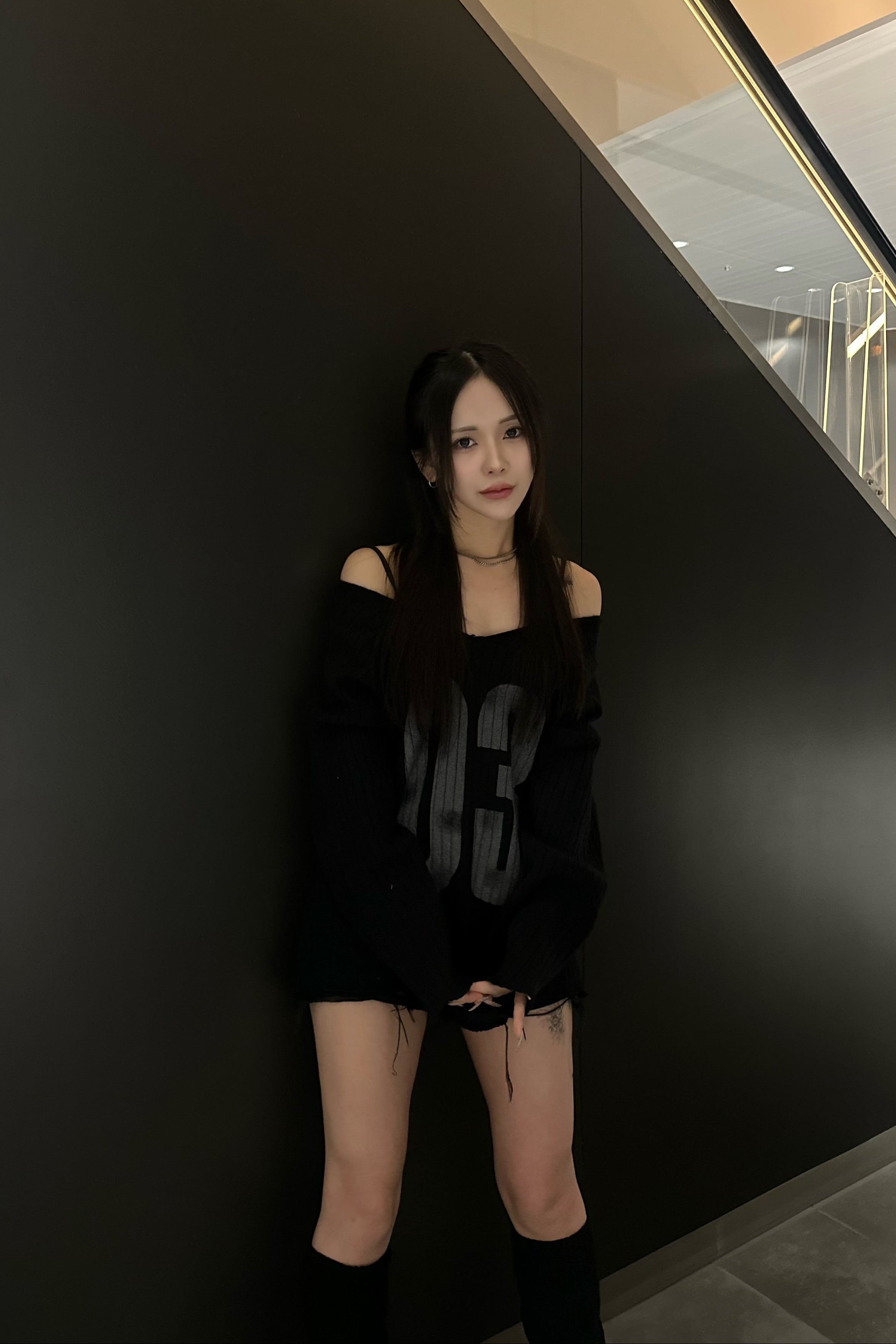 オフショルナンバリングニット NA10210