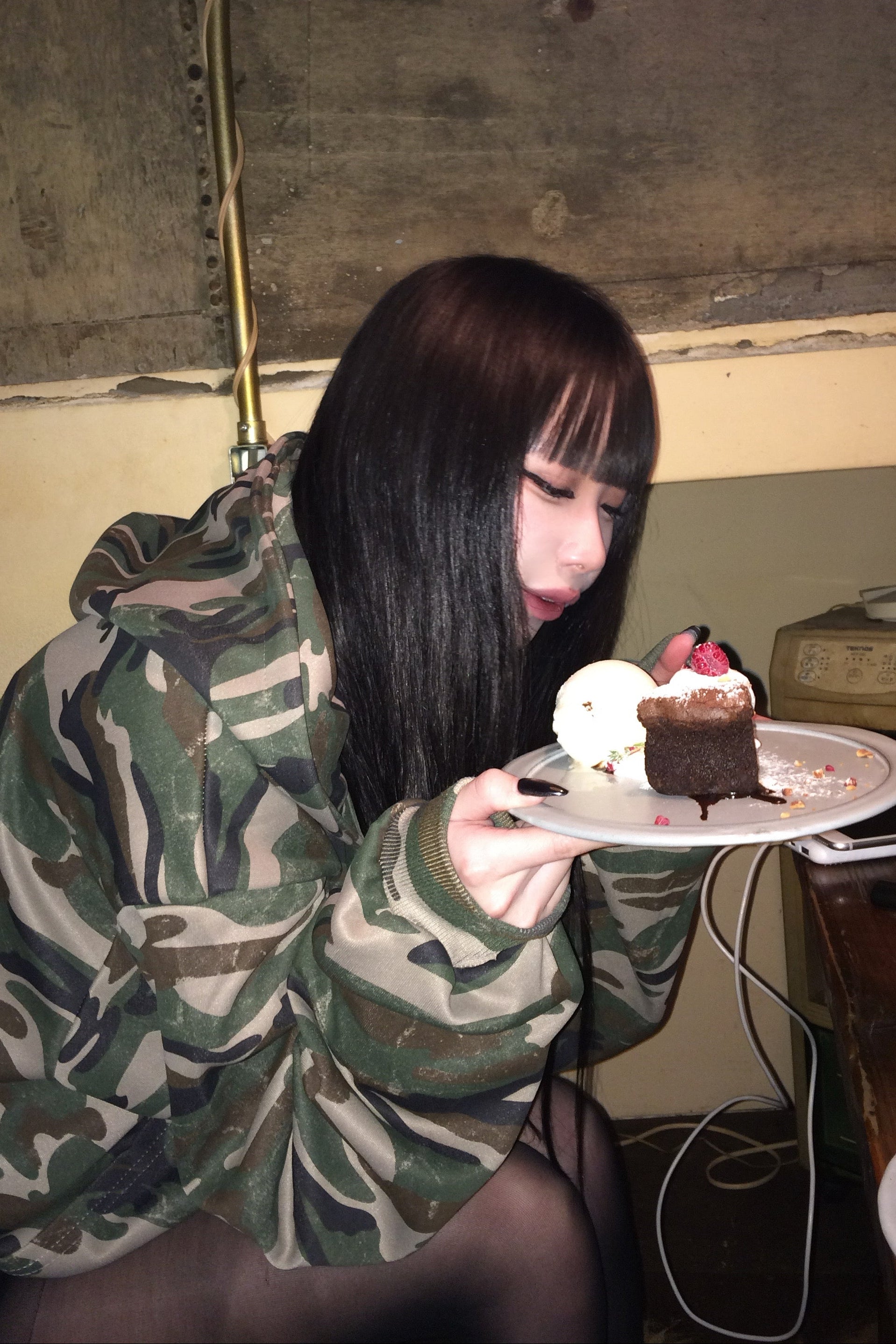 カモフラージュスウェットフーディー NA10371