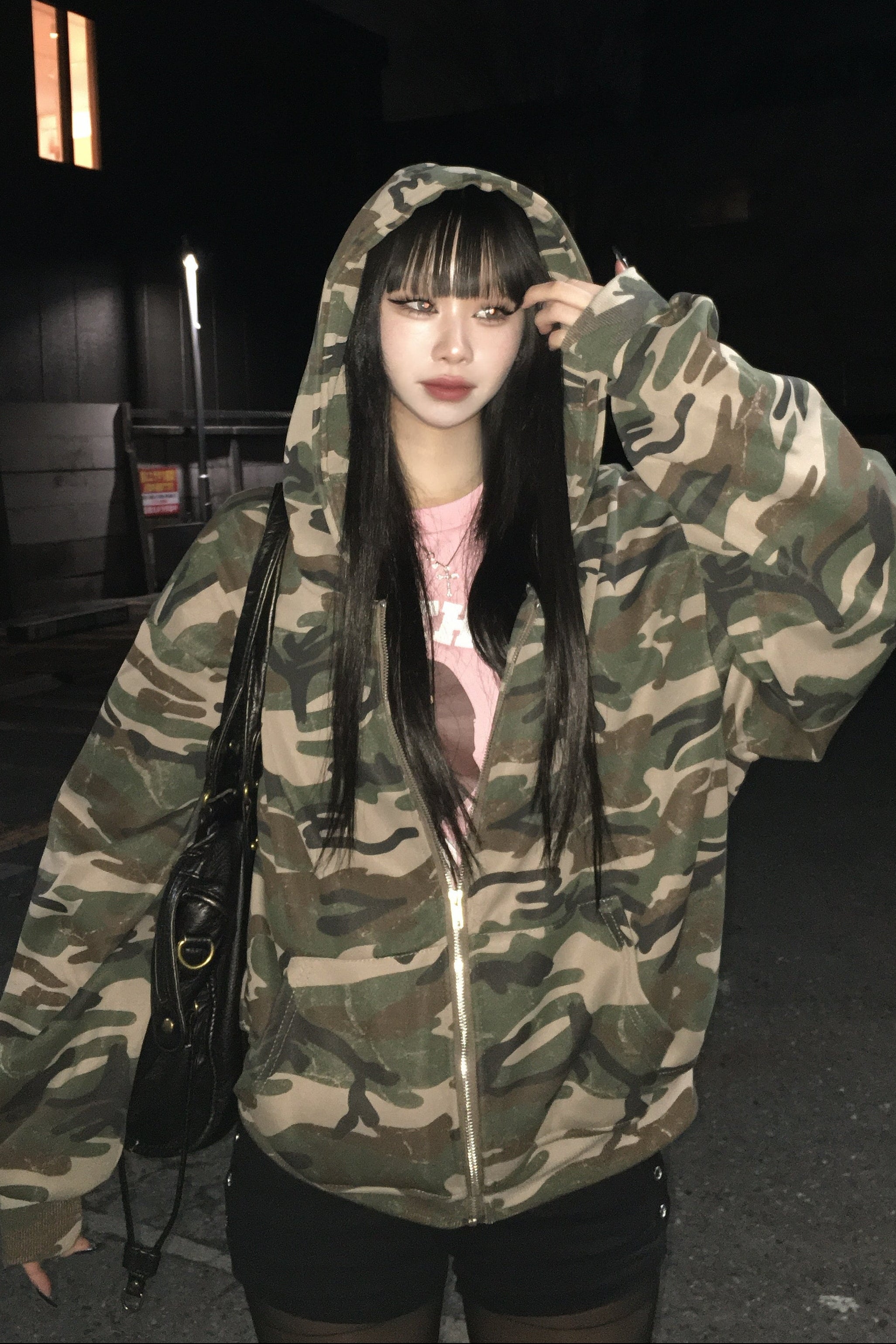 カモフラージュスウェットフーディー NA10371