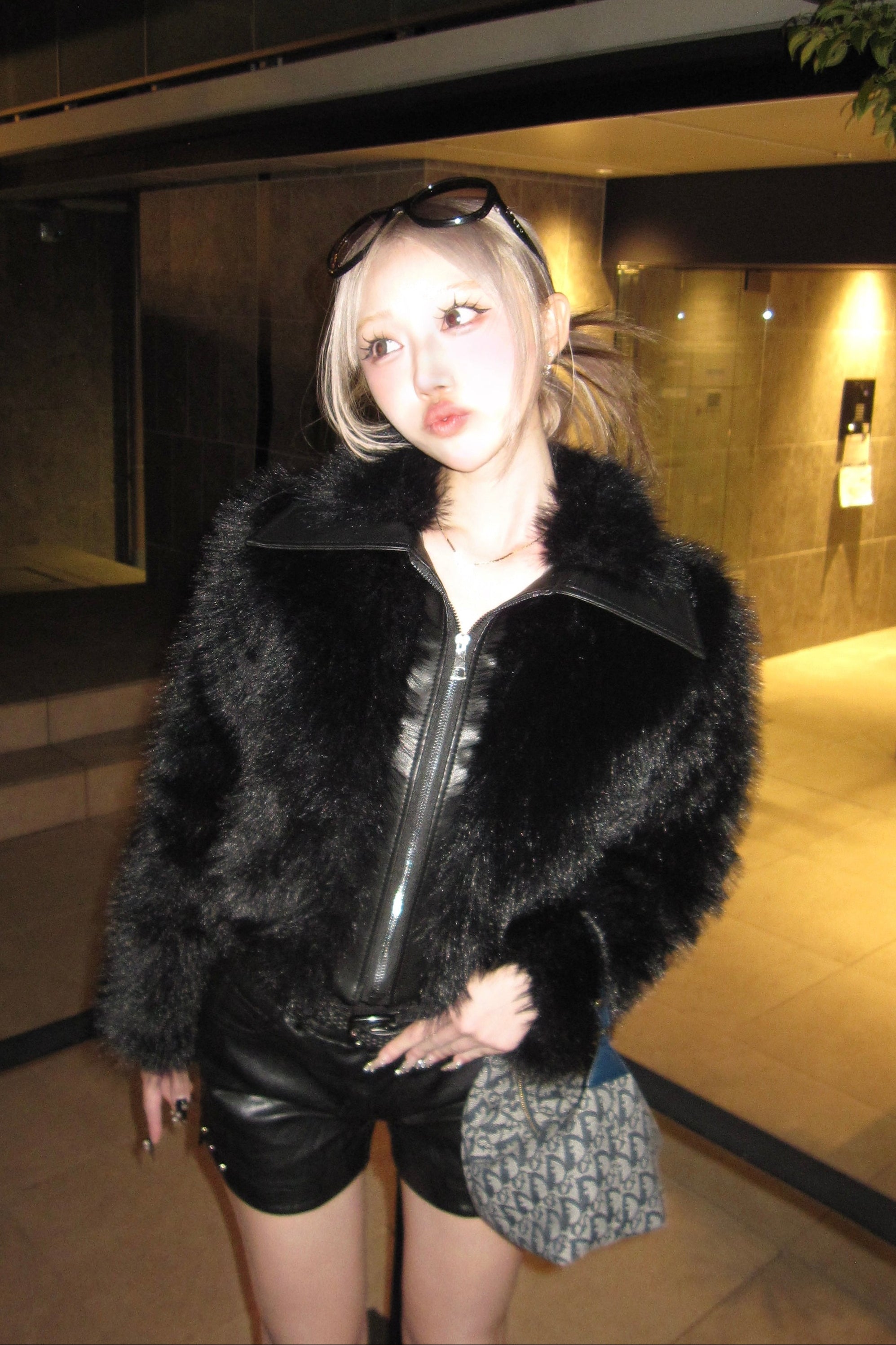 ボリュームファーショートライダース NA10187