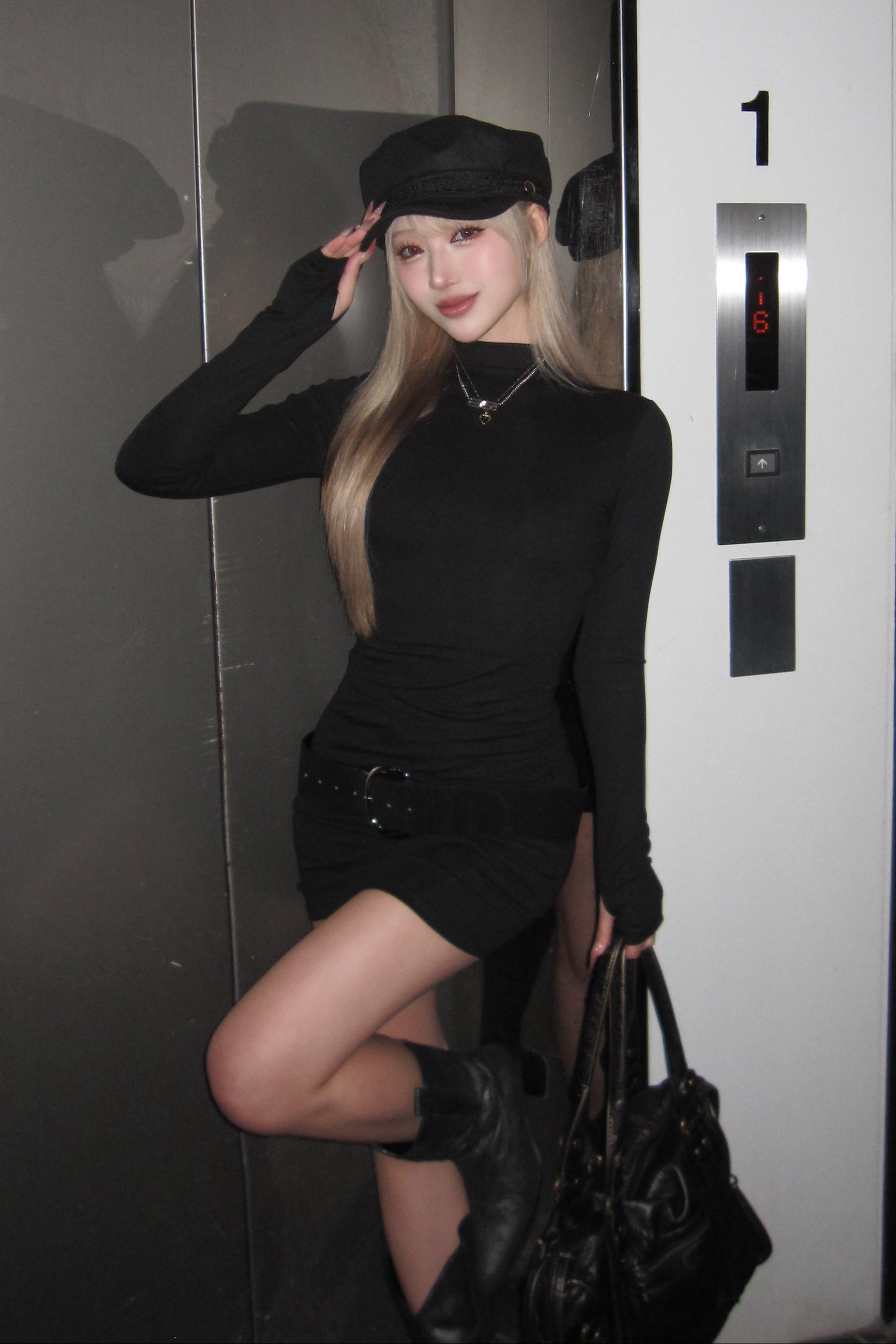 スリムフィットワンピース NA10399