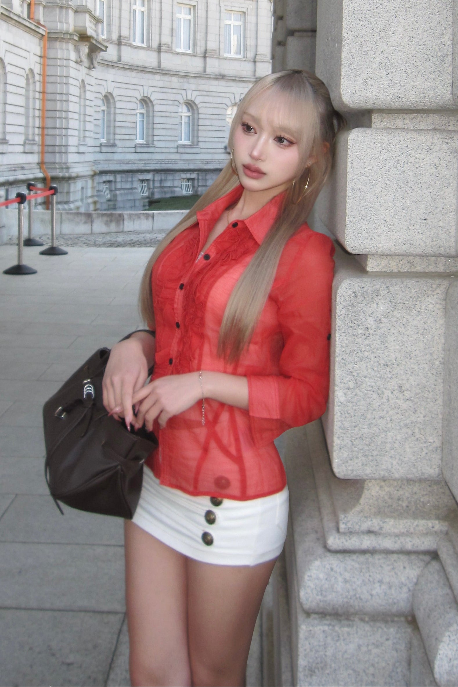 ベルトデザインスリムバッグ NA10416