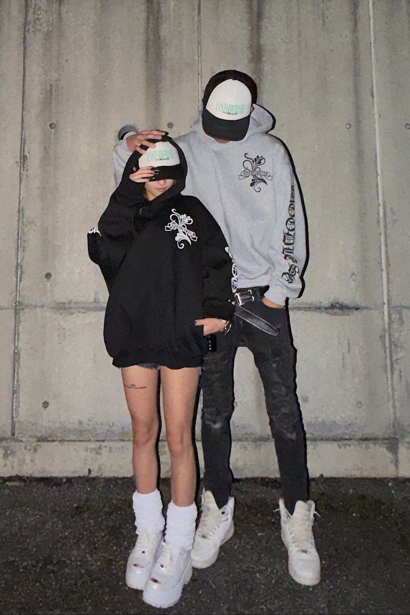 オールドレタリングデザインフーディ NA10037