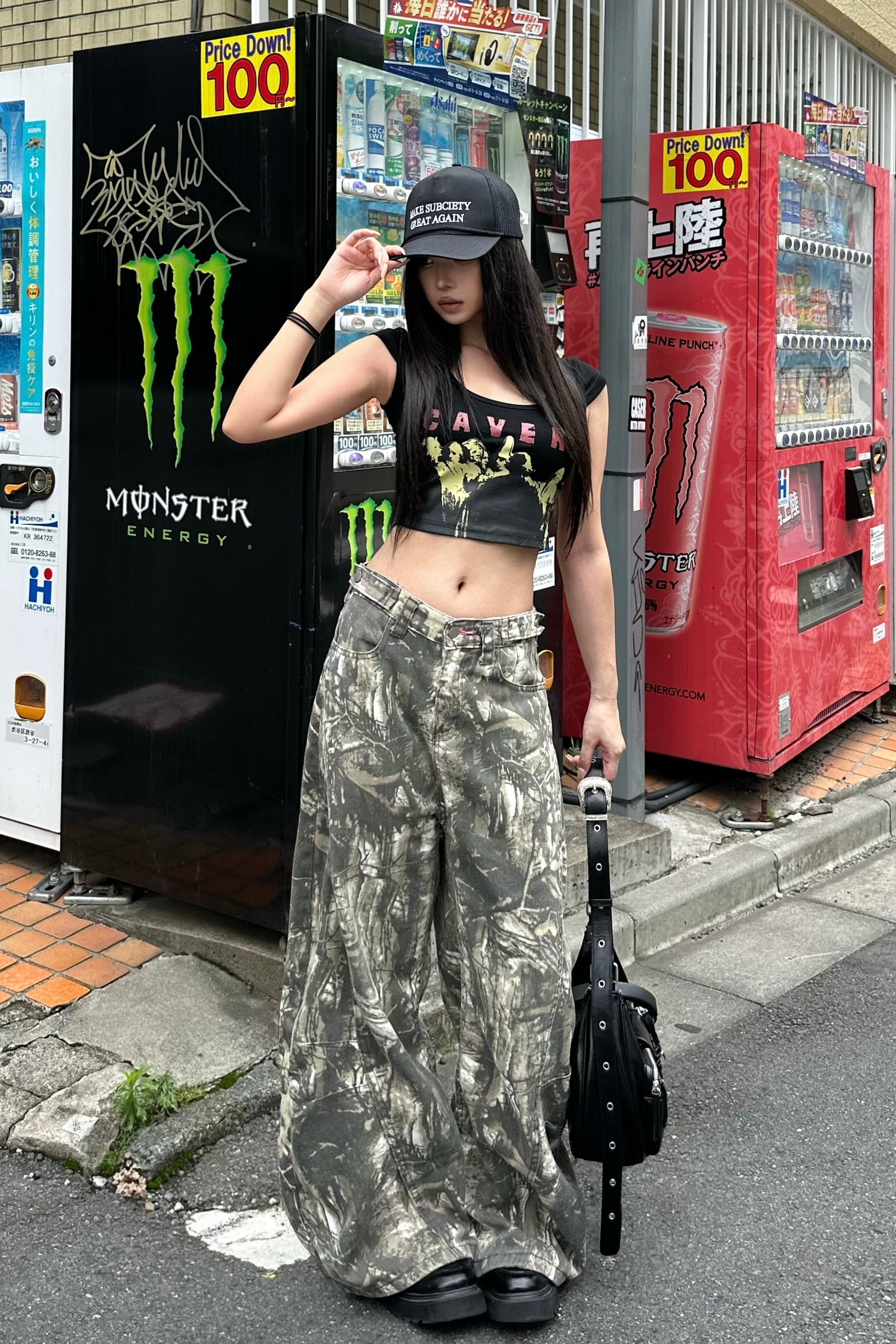 クロップドビンテージTシャツ NA10887