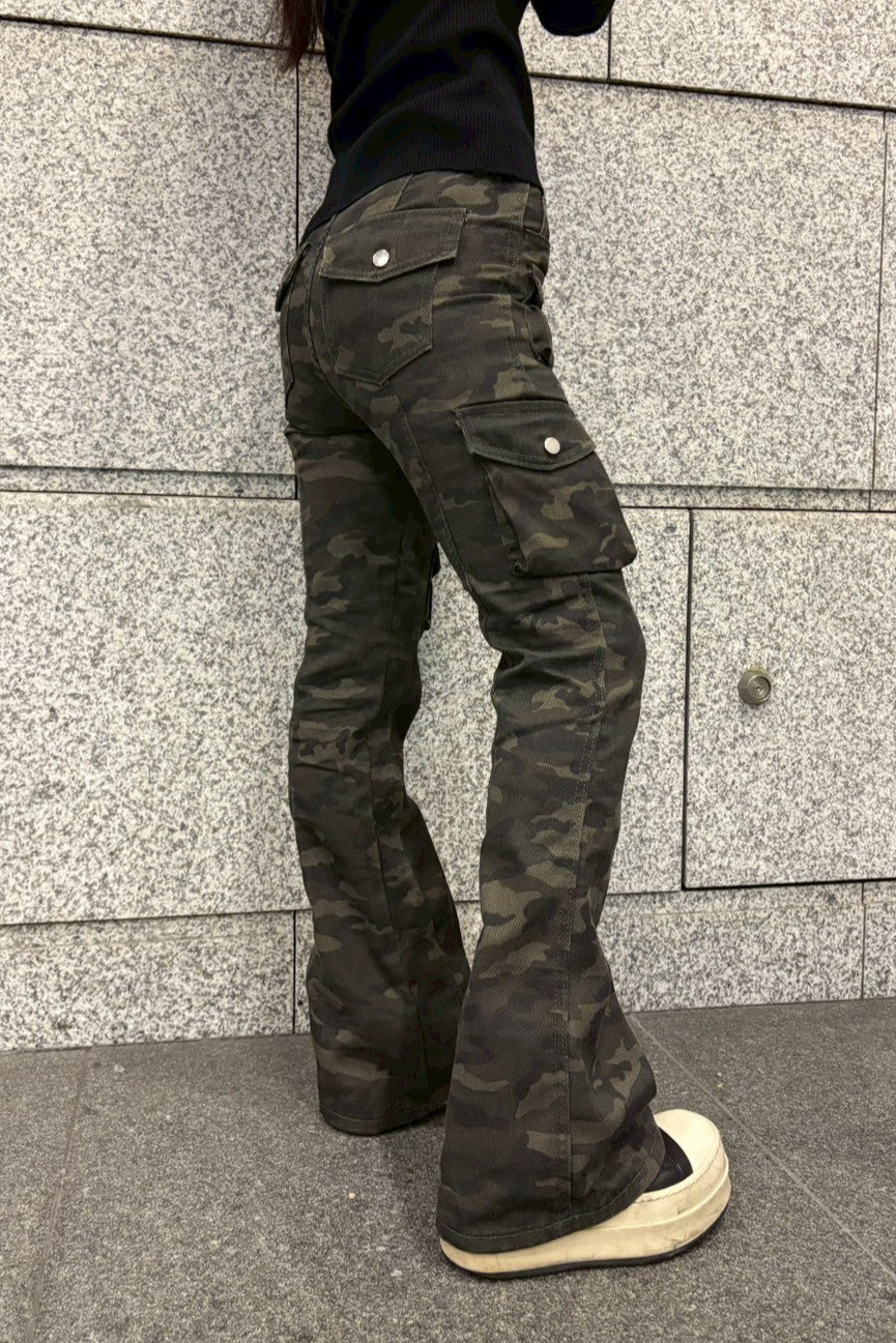 カモフラージュフレアパンツ NA10019