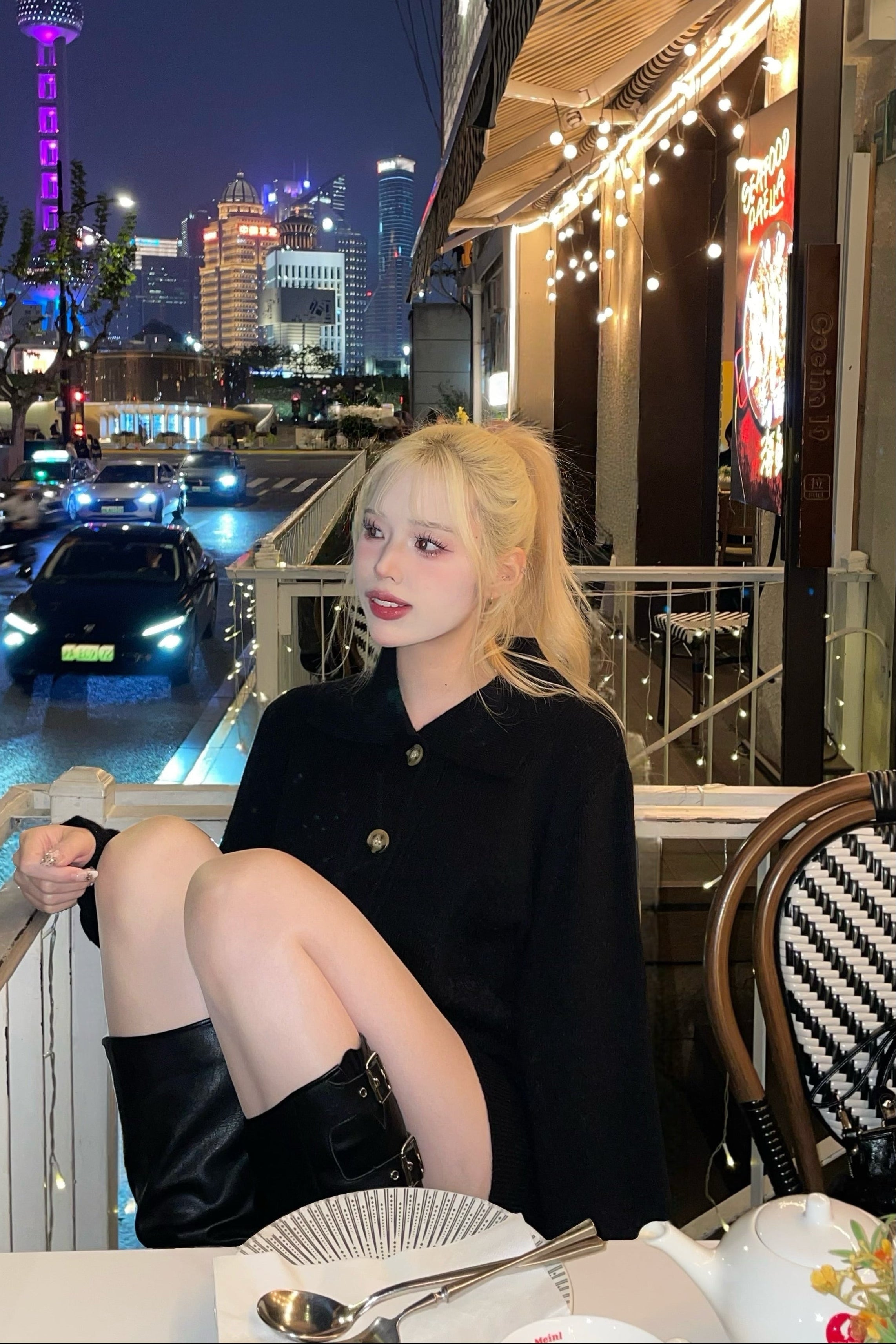 マルチボタンカラーニットセット NA10142