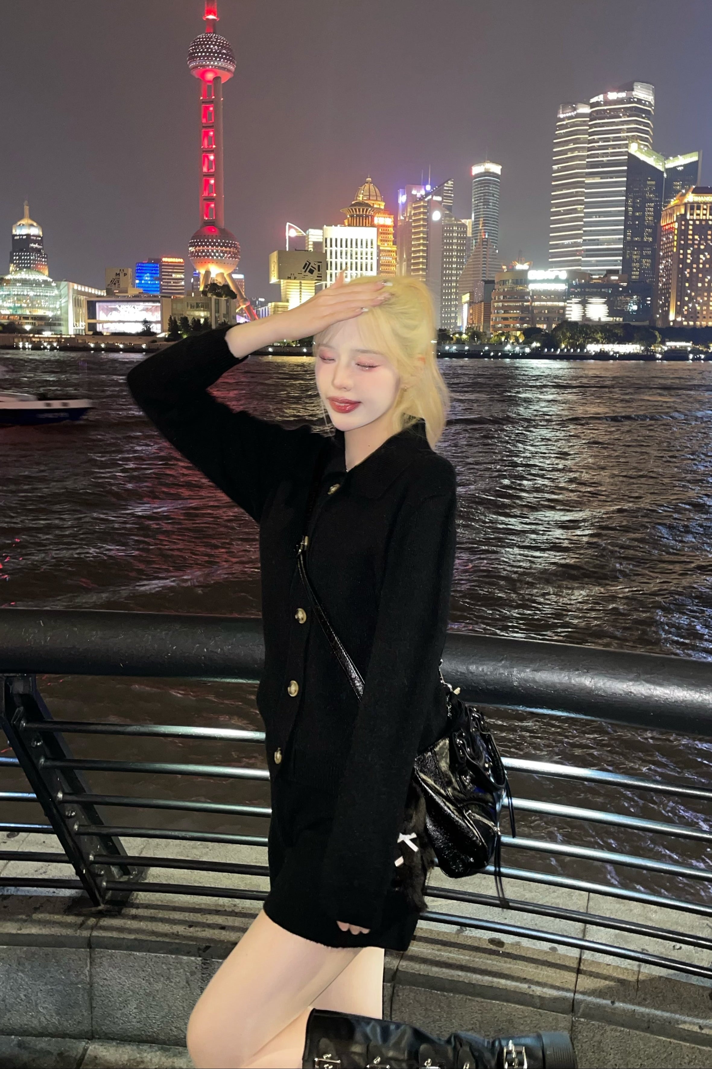 マルチボタンカラーニットセット NA10142