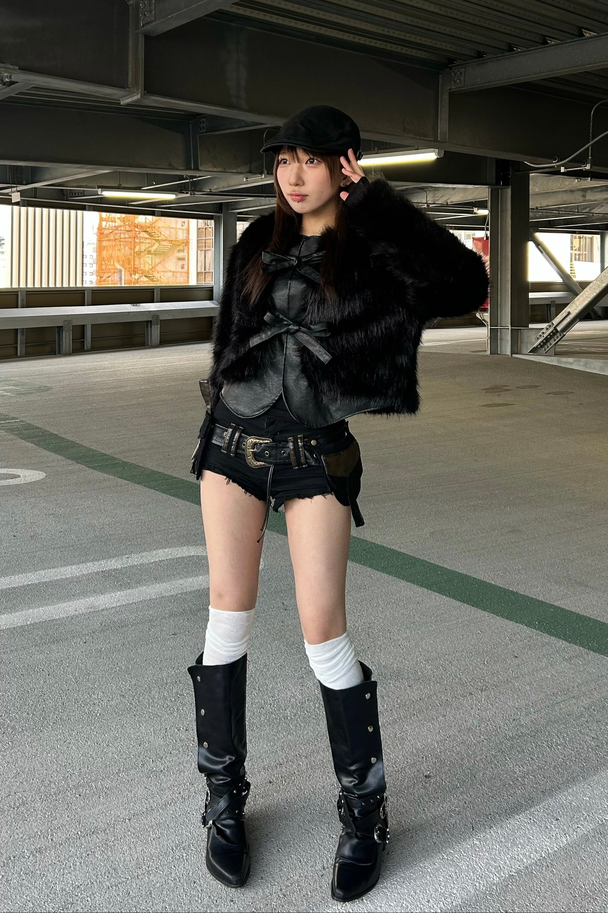 ショート丈ファージャケット NA10333