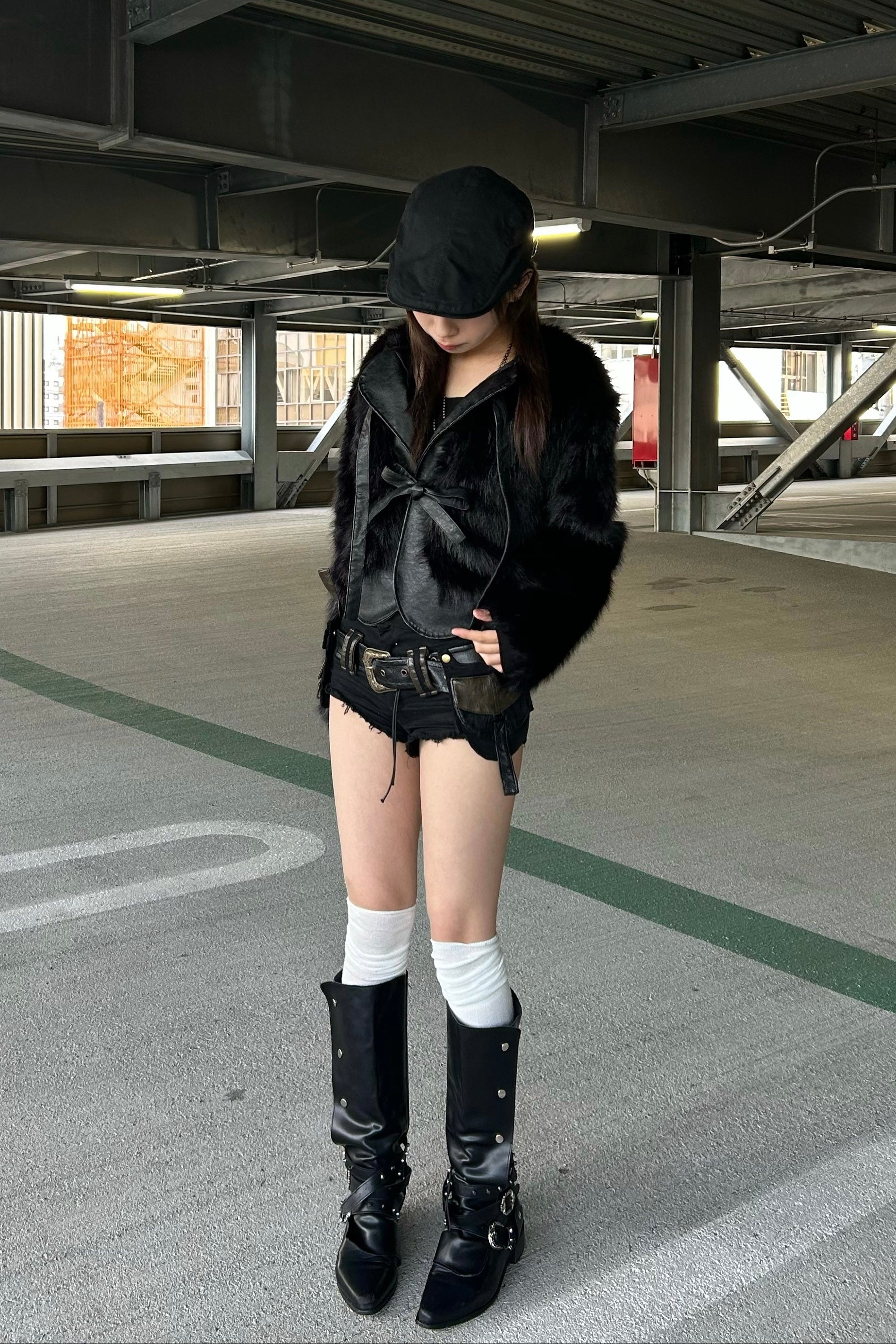 ショート丈ファージャケット NA10333