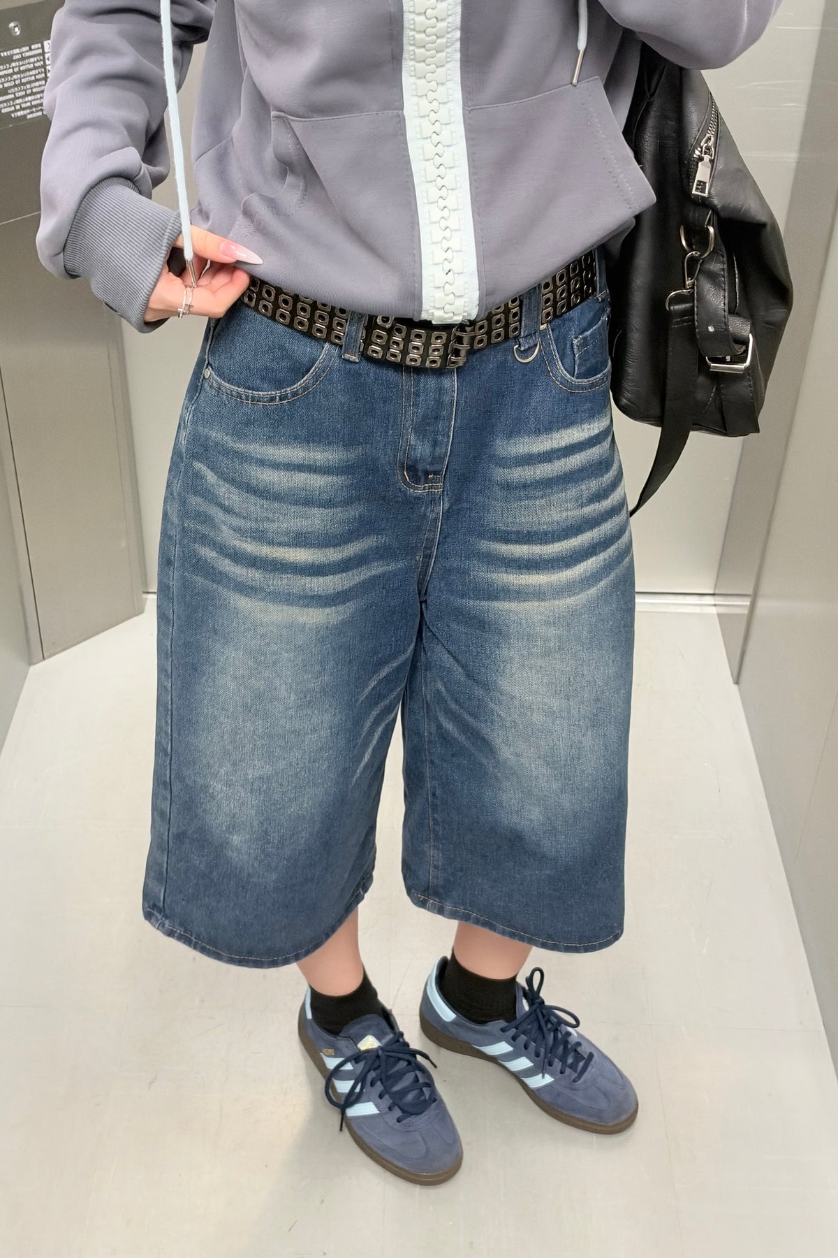 ヴィンテージウォッシュバギーデニムパンツ NA10931