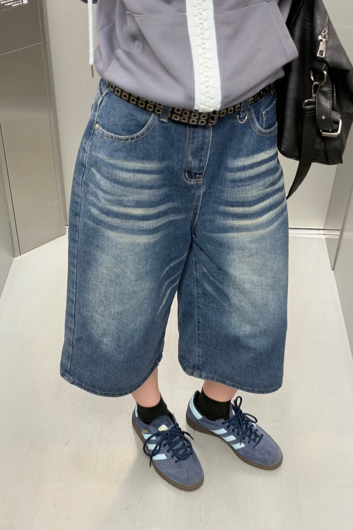 ヴィンテージウォッシュバギーデニムパンツ NA10931