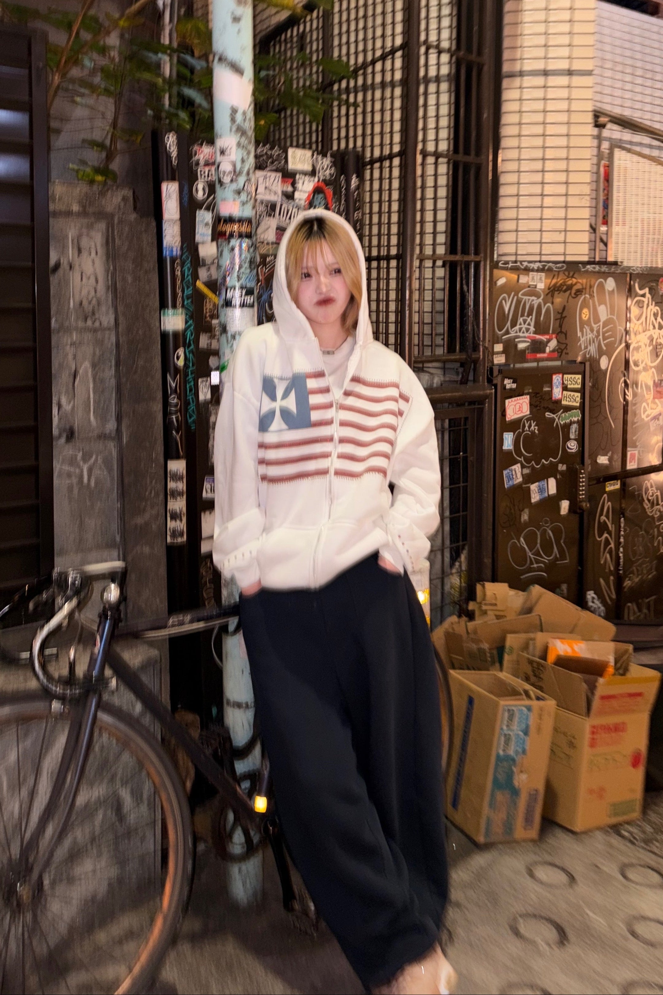 スワッグレタリングパーカー NA10154