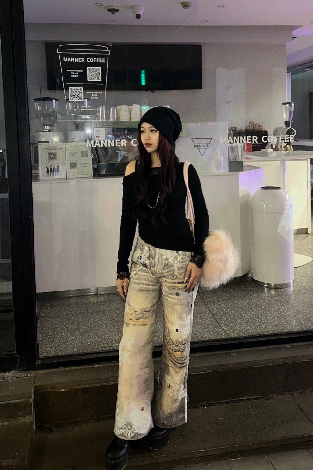 ビンテージデザインクラッシュデニム NA10168