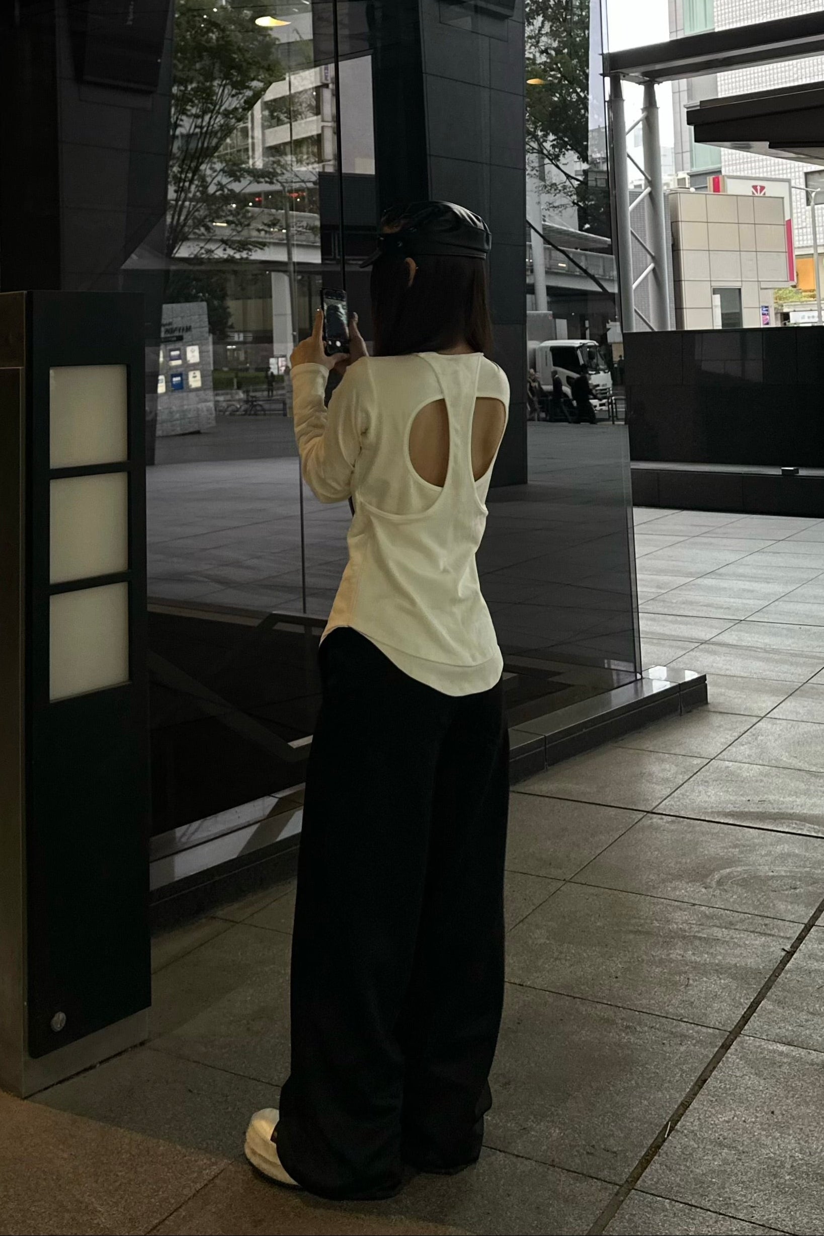 ウエストデザインワイドパンツ NA10488