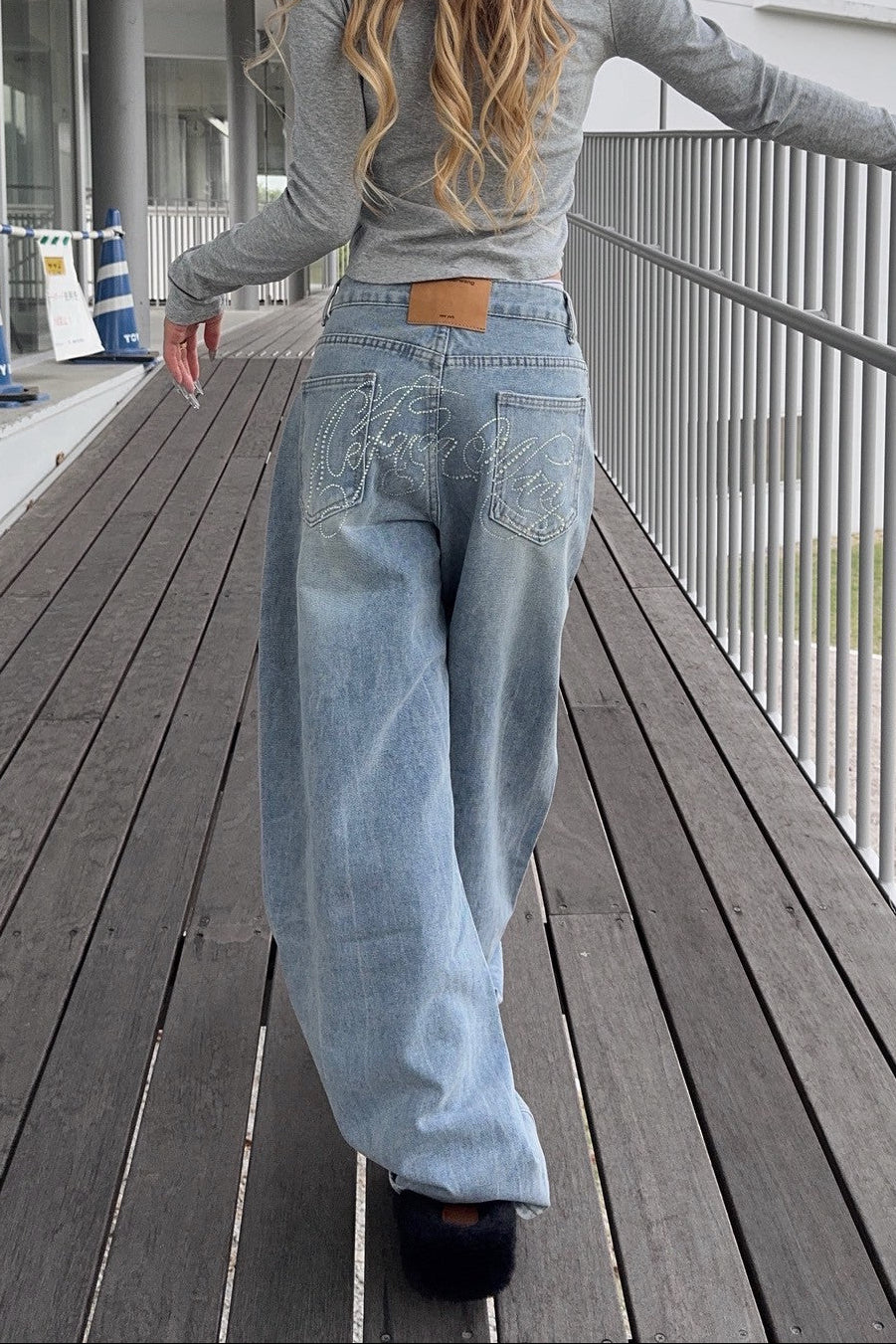 シルバーレタリングデニム NA10102