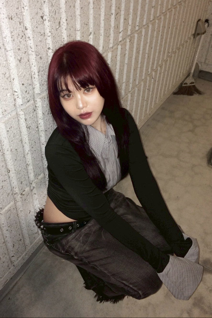 レイヤードニットシャツ NA10079