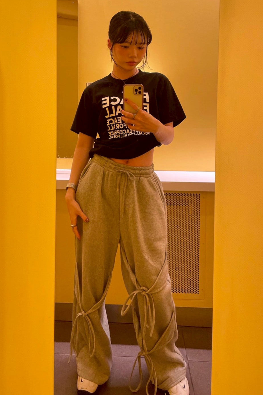 ストリングリボンスウェットパンツ NA10074