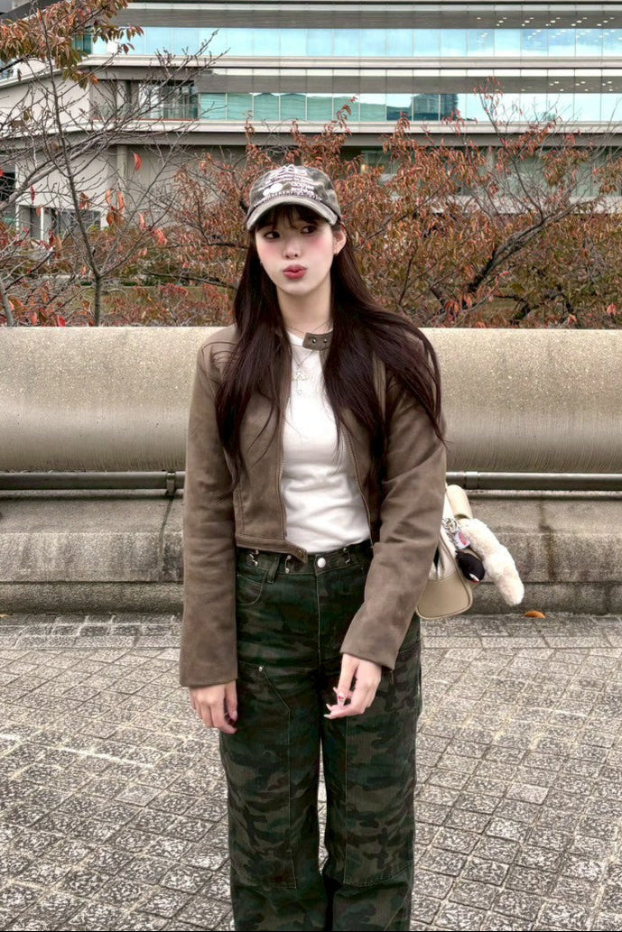 クロップドレザージャケット NA10096