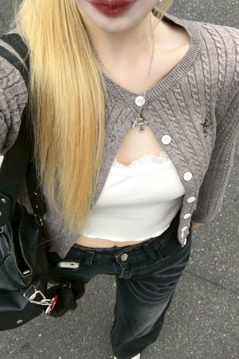 ニットショートカーディガン NA10097