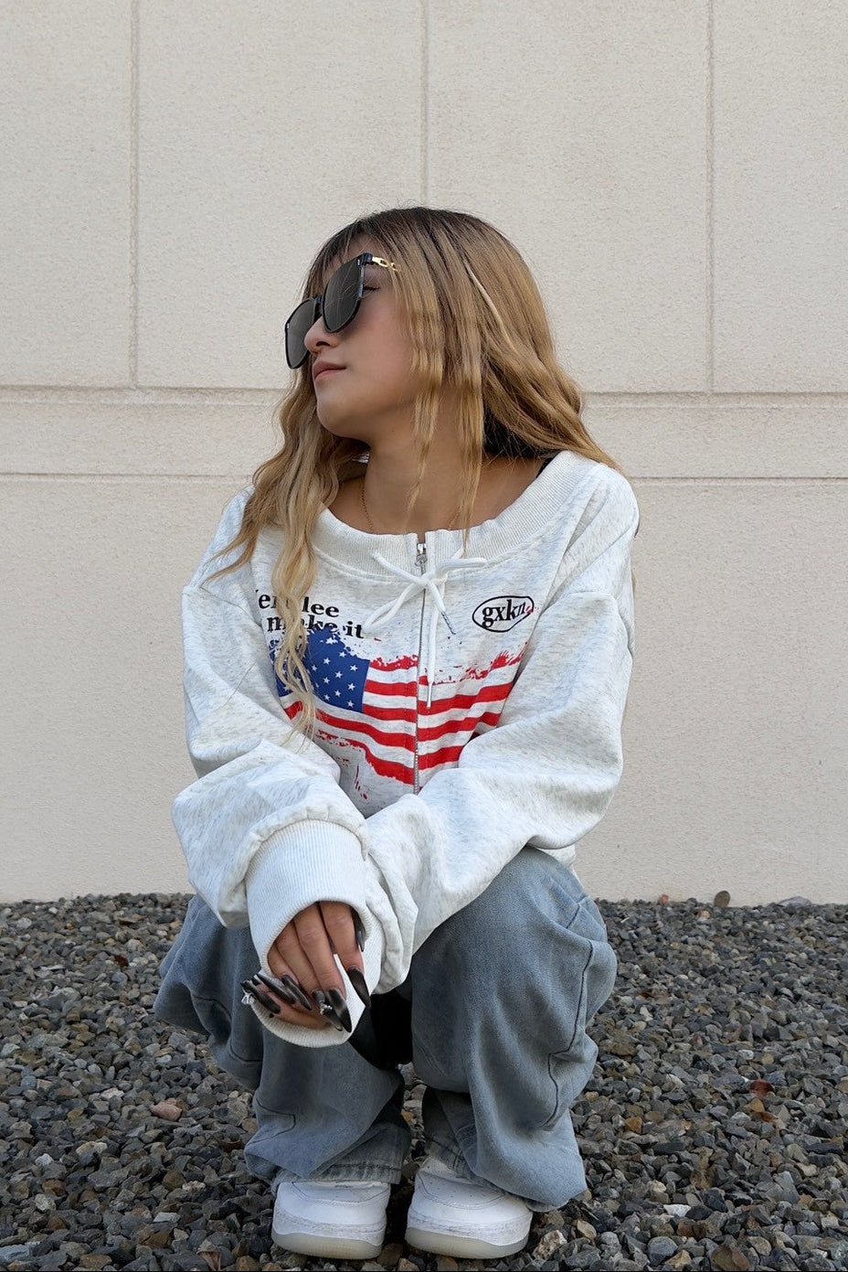 ヴィンテージフラッグジップスウェット NA10048