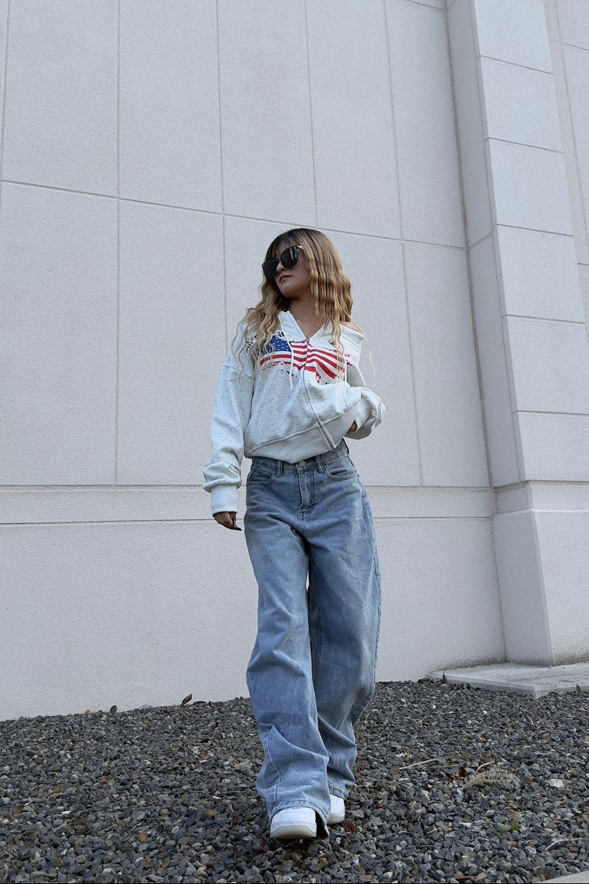 ヴィンテージフラッグジップスウェット NA10048