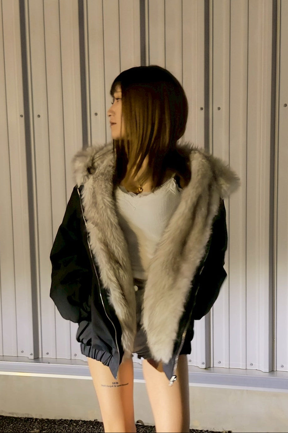 リバーシブルファーブルゾン NA10041