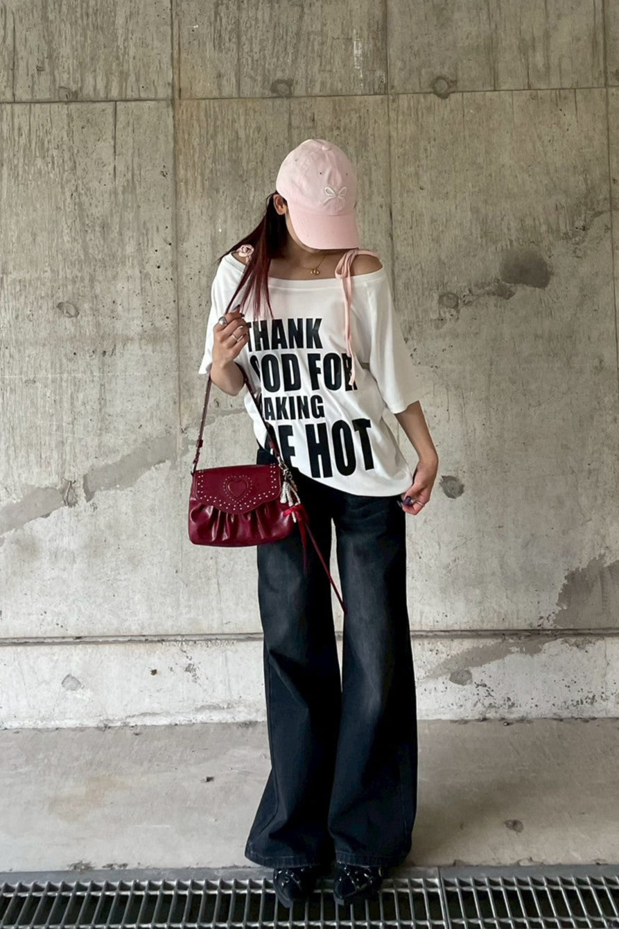 ワンショルオーバーグランジTシャツ NA12206