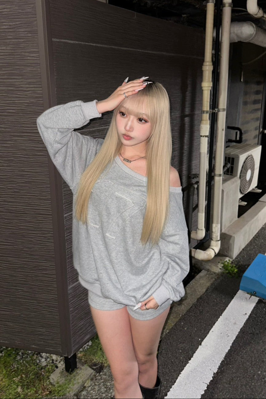 off-shoulder sporty set up NA10124